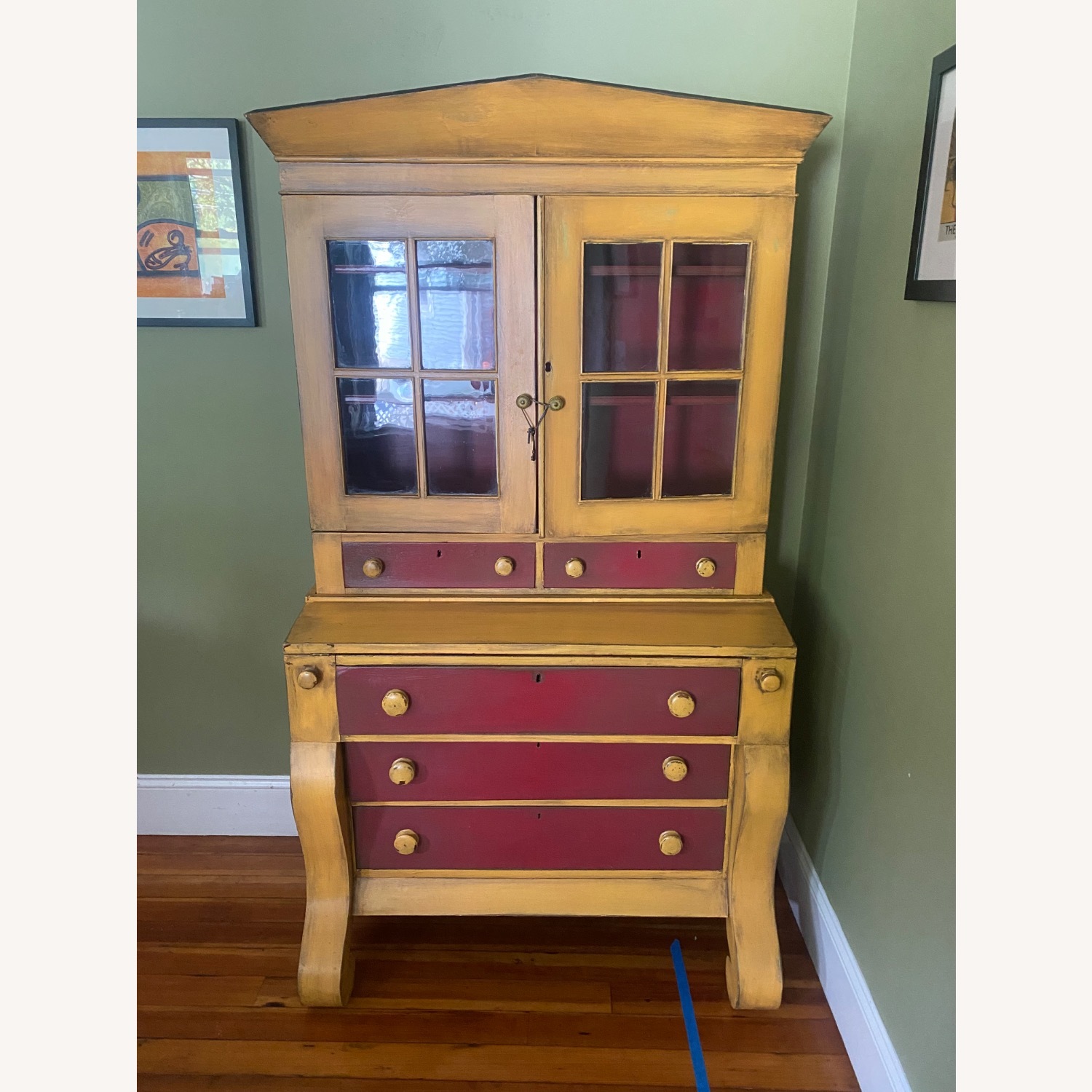 Cape Craftsmen An American Empire / Classical secretary bookcase - image-1