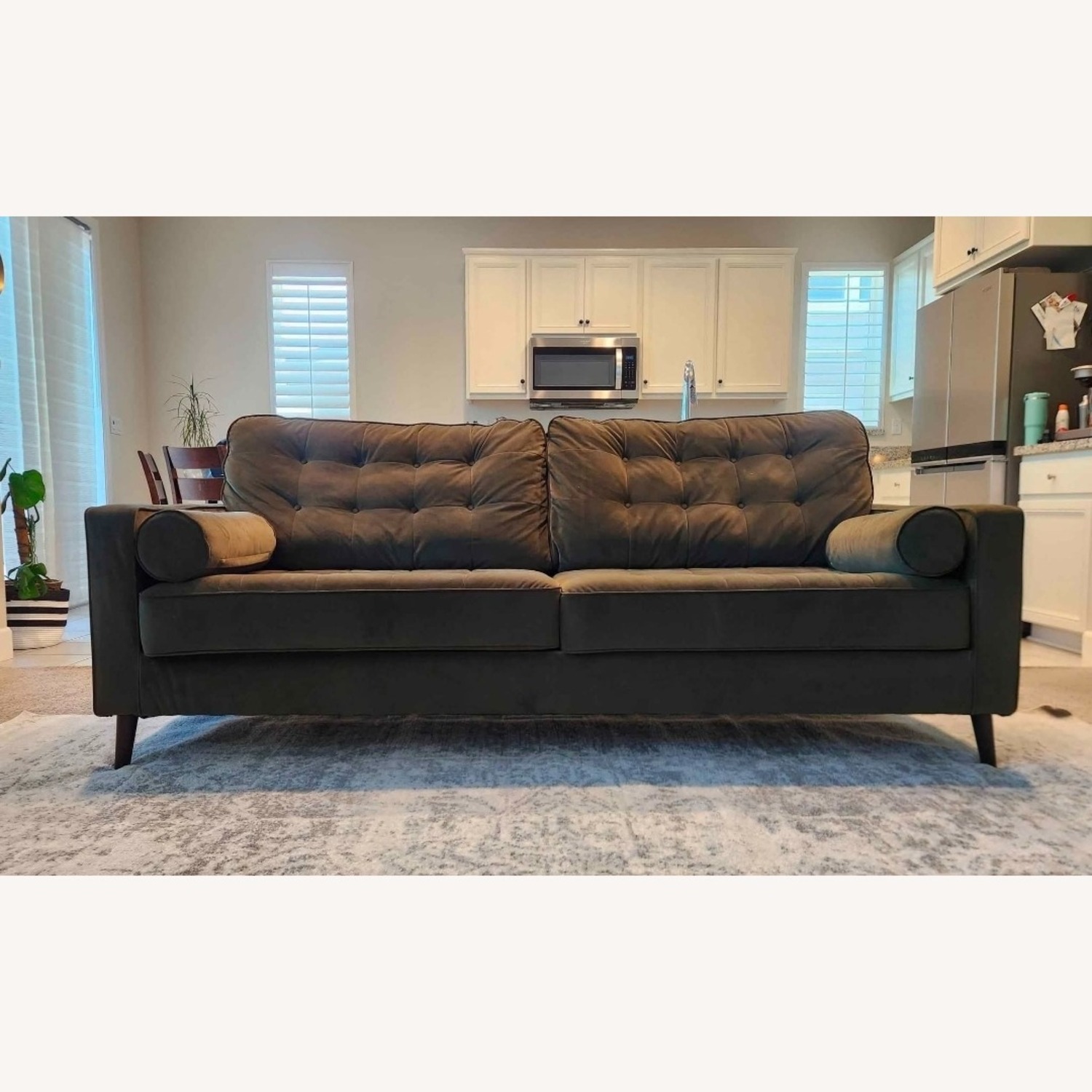 Ashley Reveon Lakes Sofa Modern Green - image-1