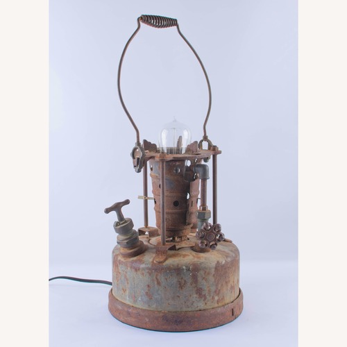 Used Industrial Steampunk Lamp Decor for sale on AptDeco