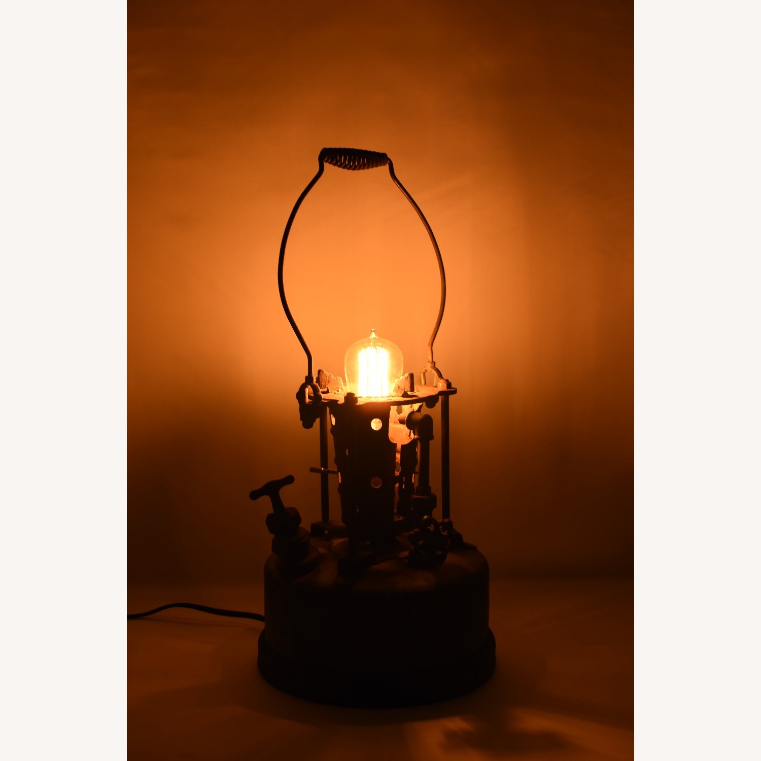 Industrial Steampunk Lamp Decor - image-2
