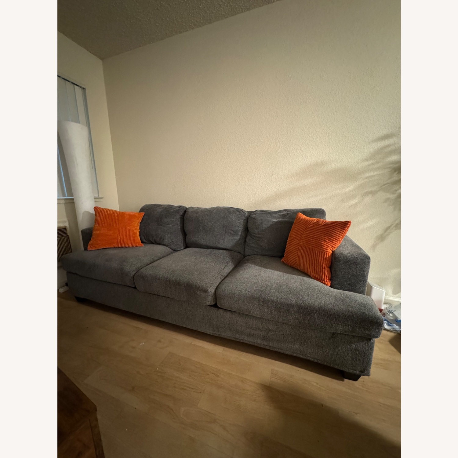 Light Gray Fabric 3+ Seater Sofa - image-2