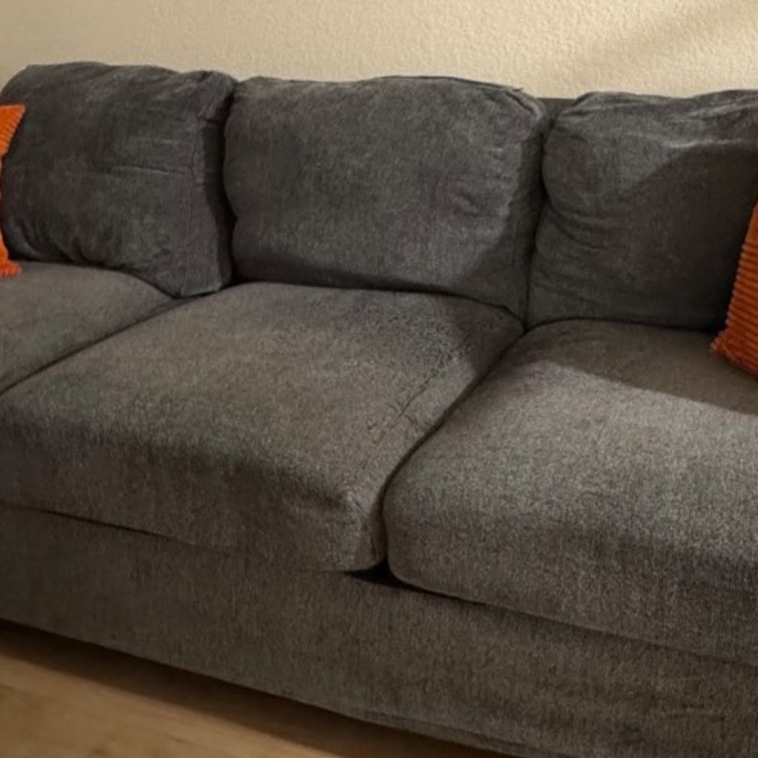 Light Gray Fabric 3+ Seater Sofa - image-4
