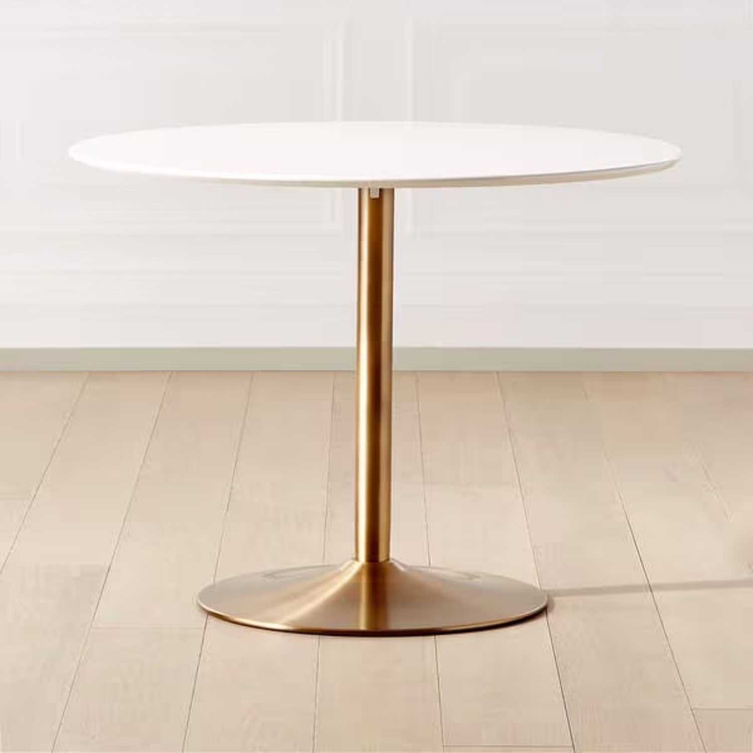 CB2 Odyssey White Brass Dining Table - image-4