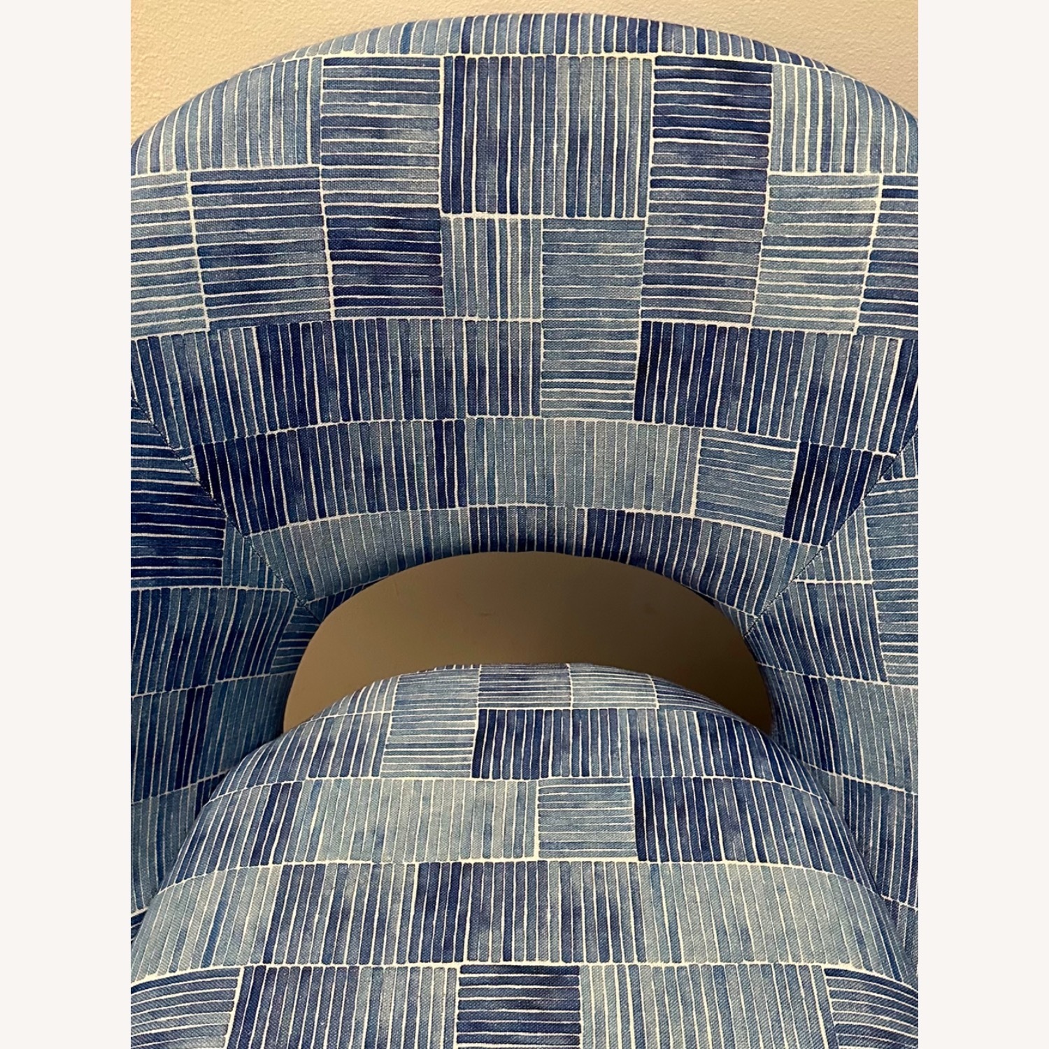 West Elm Blue Fabric Accent Chair / Dining Chair - image-4