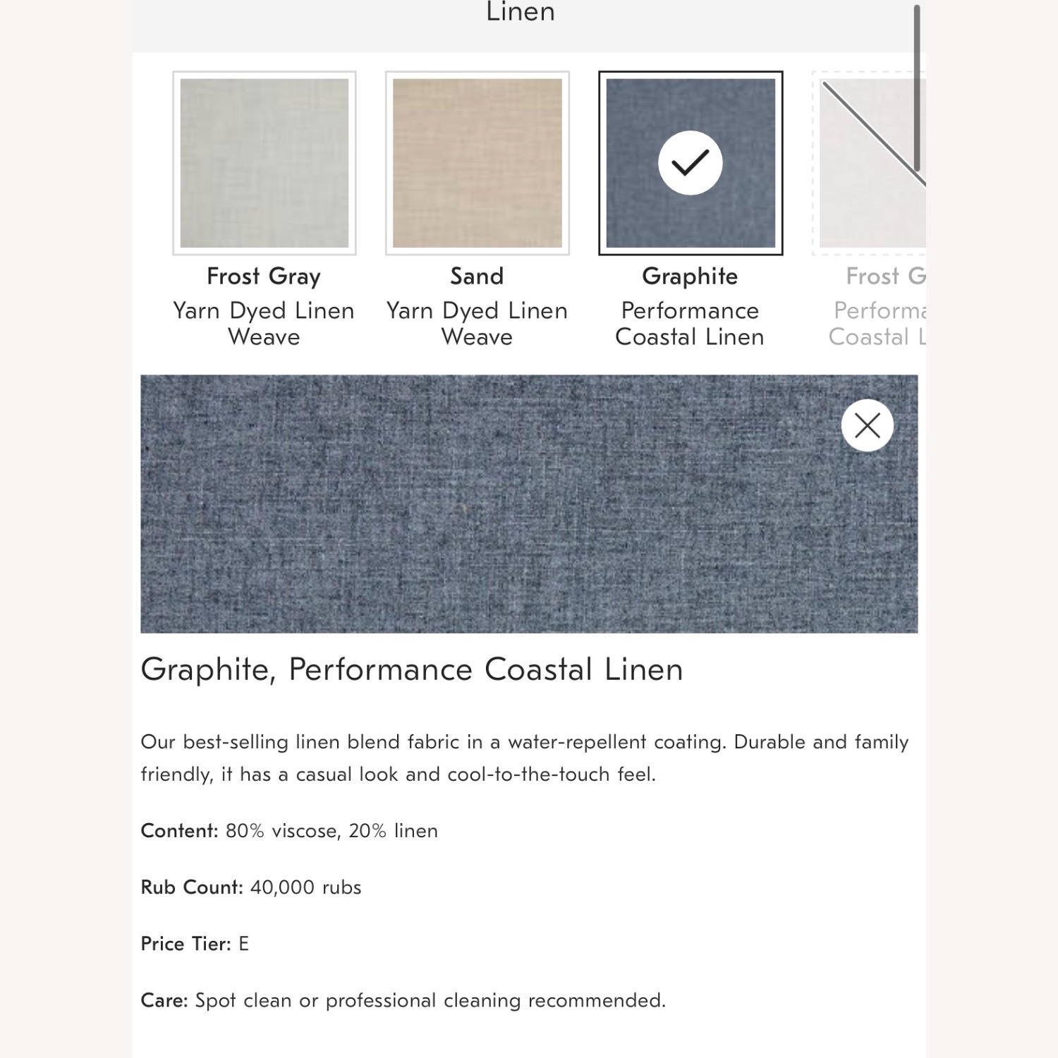 West Elm Blue Fabric Accent Chair / Dining Chair - image-2