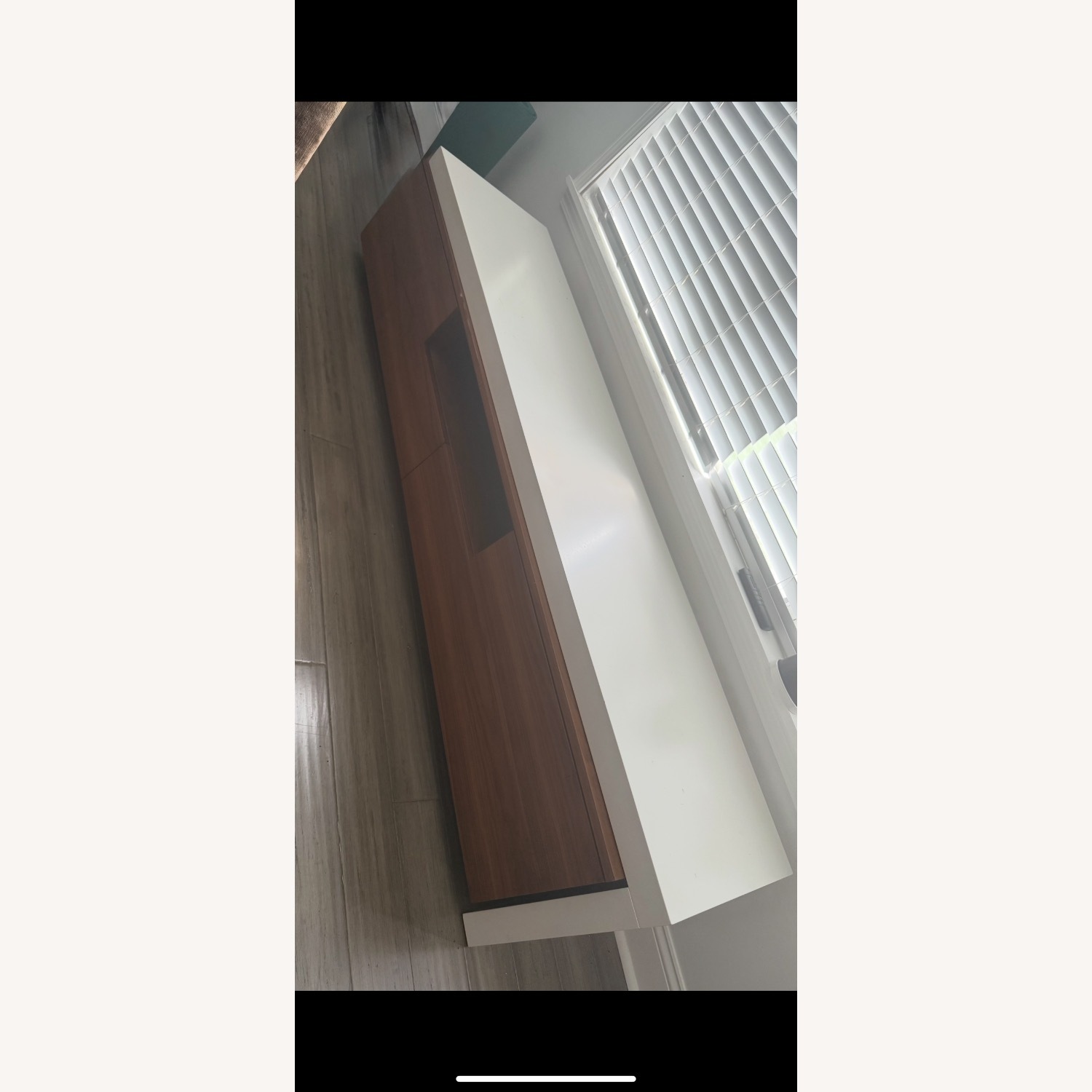 Modani Murino Tv Stand Walnut & White Extension - image-3