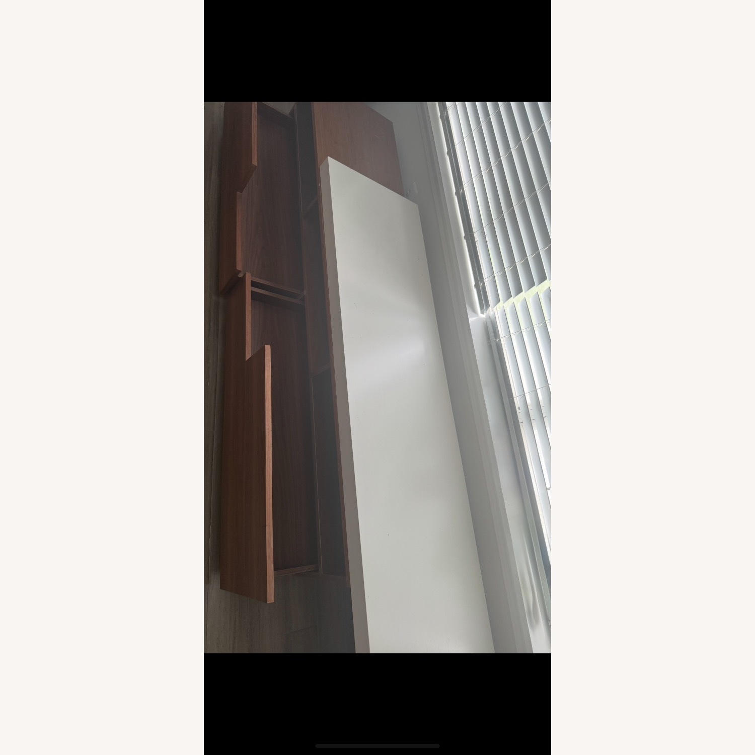 Modani Murino Tv Stand Walnut & White Extension - image-4