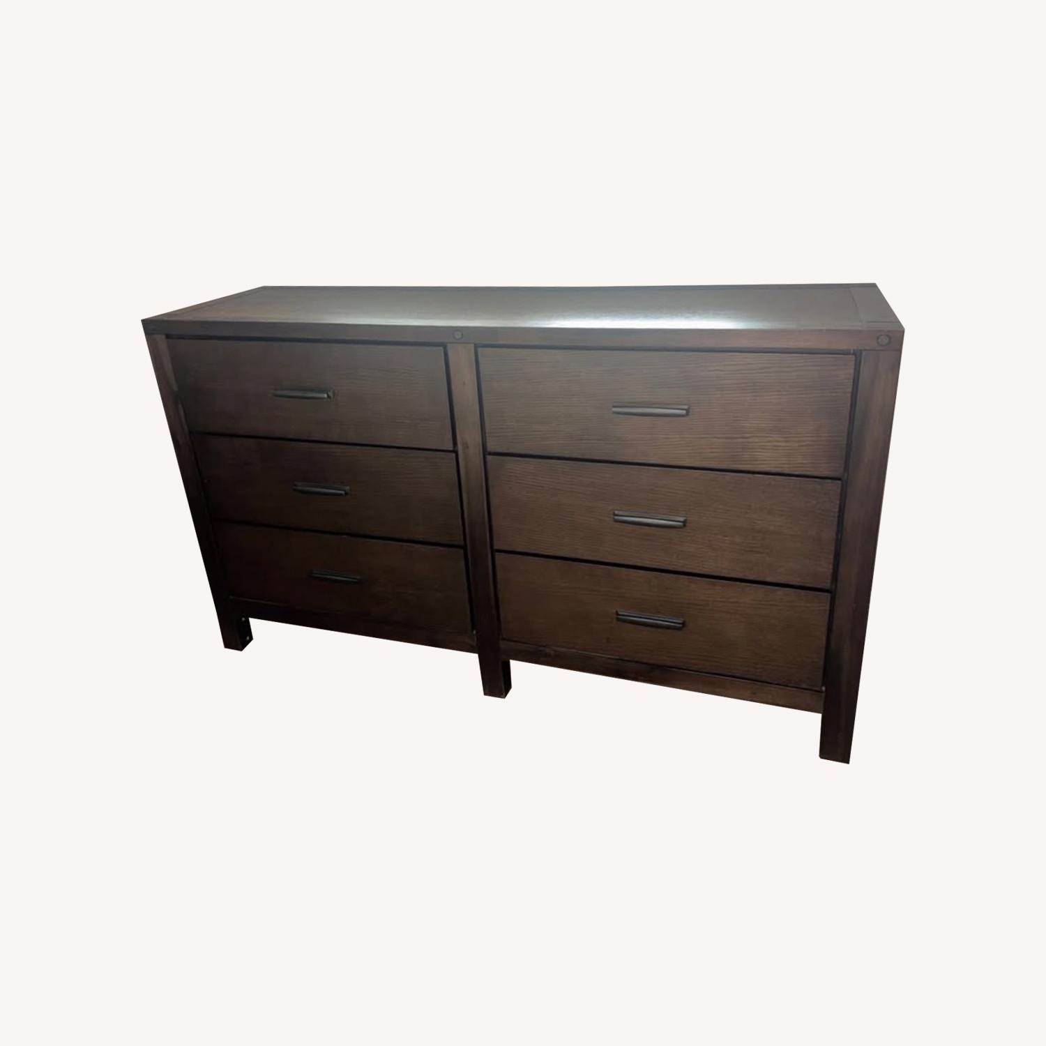 Dellbeck Dark Brown Dresser - image-0