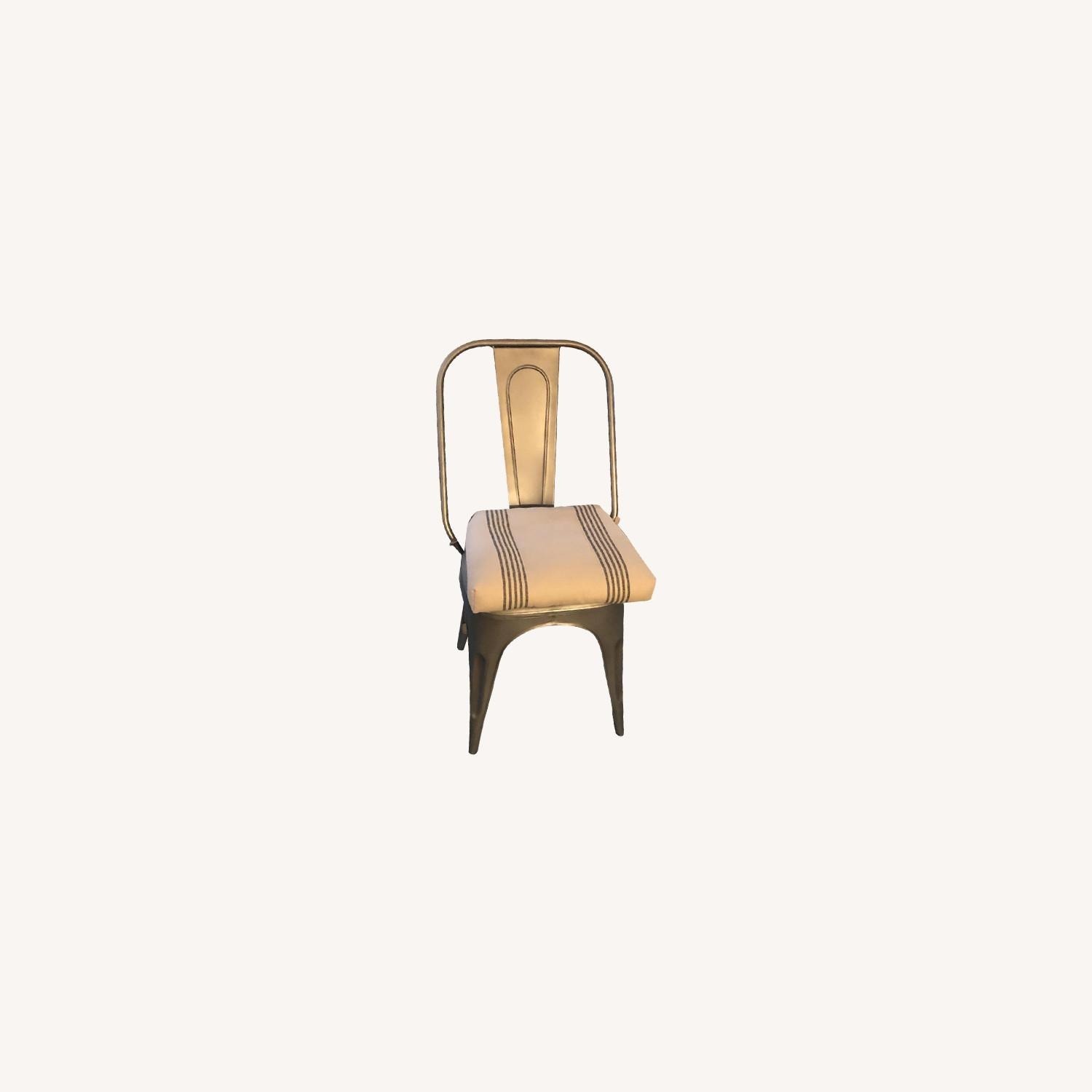 Restoration Hardware Gunmetal Remy Side Chair - image-1