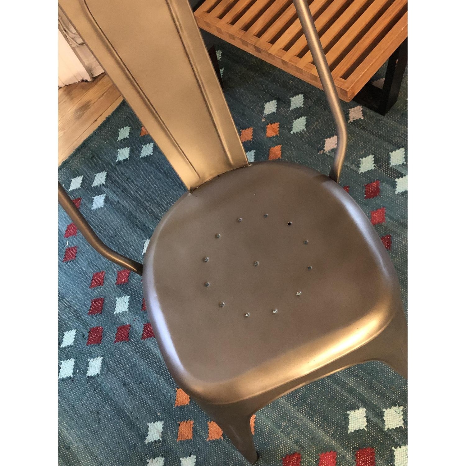 Restoration Hardware Gunmetal Remy Side Chair - image-3