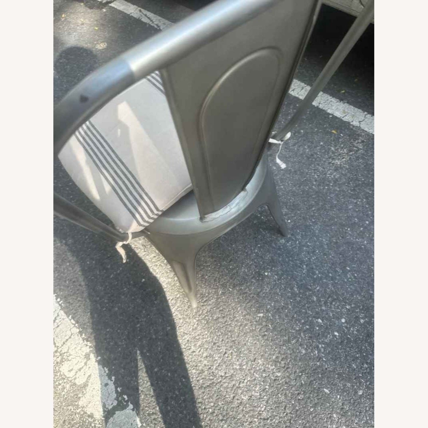 Restoration Hardware Gunmetal Remy Side Chair - image-9