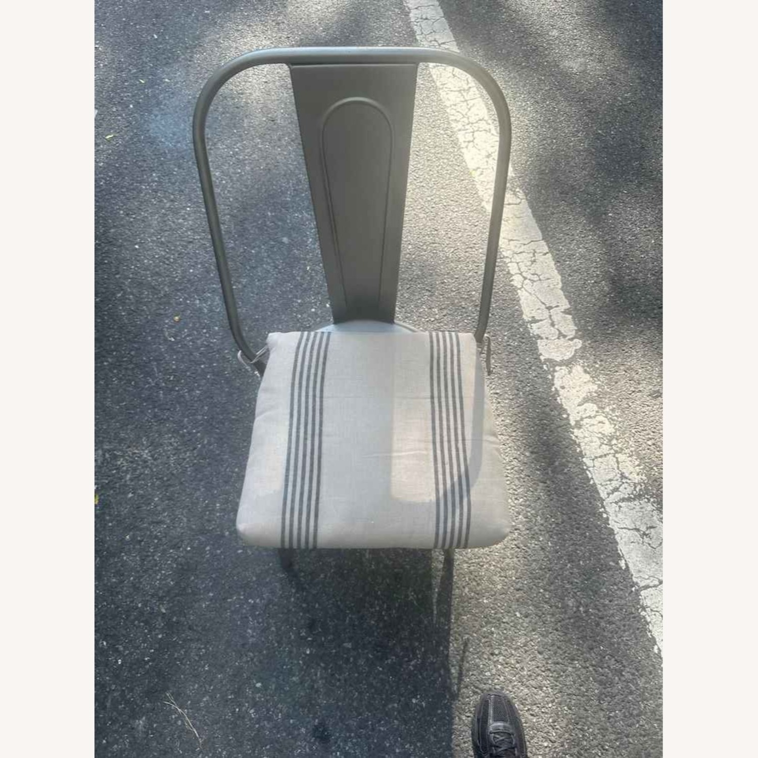 Restoration Hardware Gunmetal Remy Side Chair - image-8