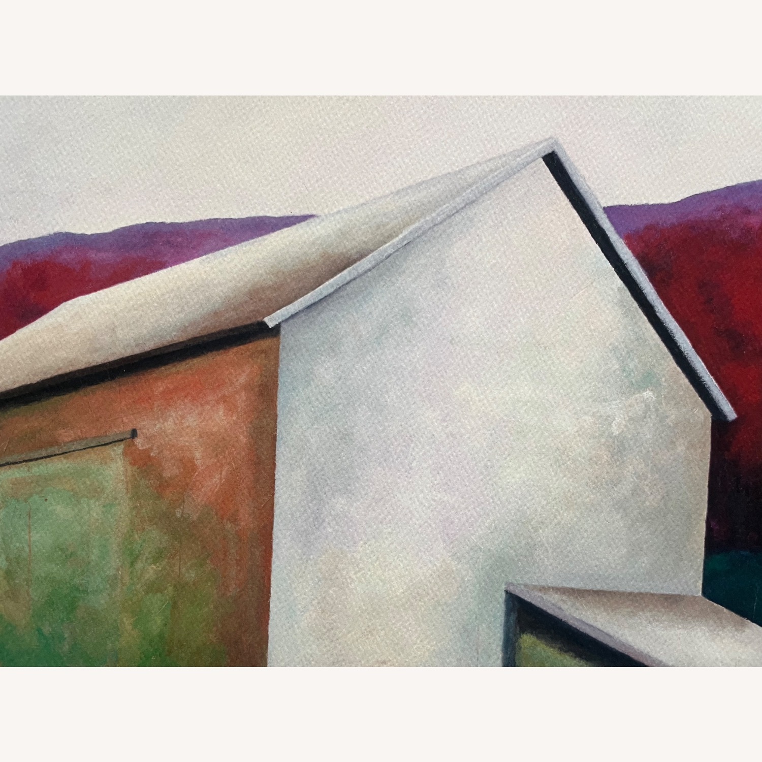 Modernist Lithograph "Home" Vintage Print - image-5