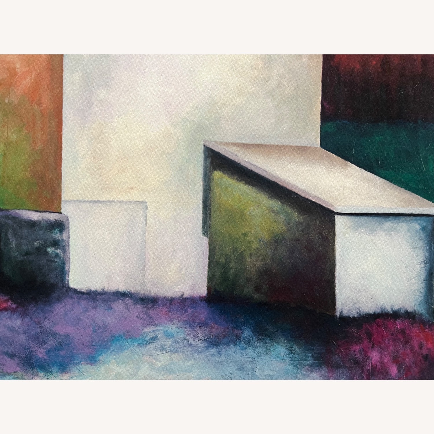 Modernist Lithograph "Home" Vintage Print - image-4