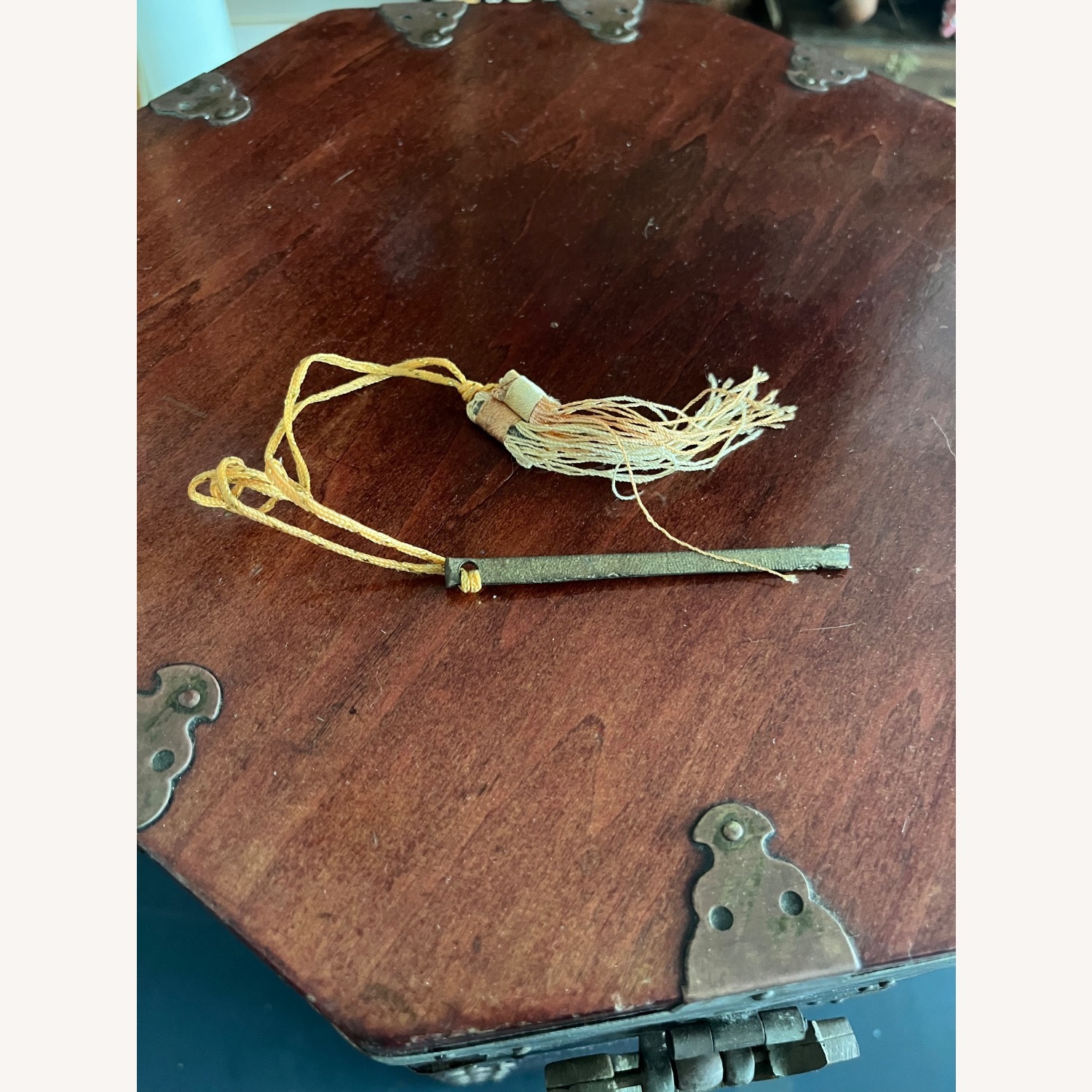 Vintage Asian Travel Storage Box Chest  - image-10