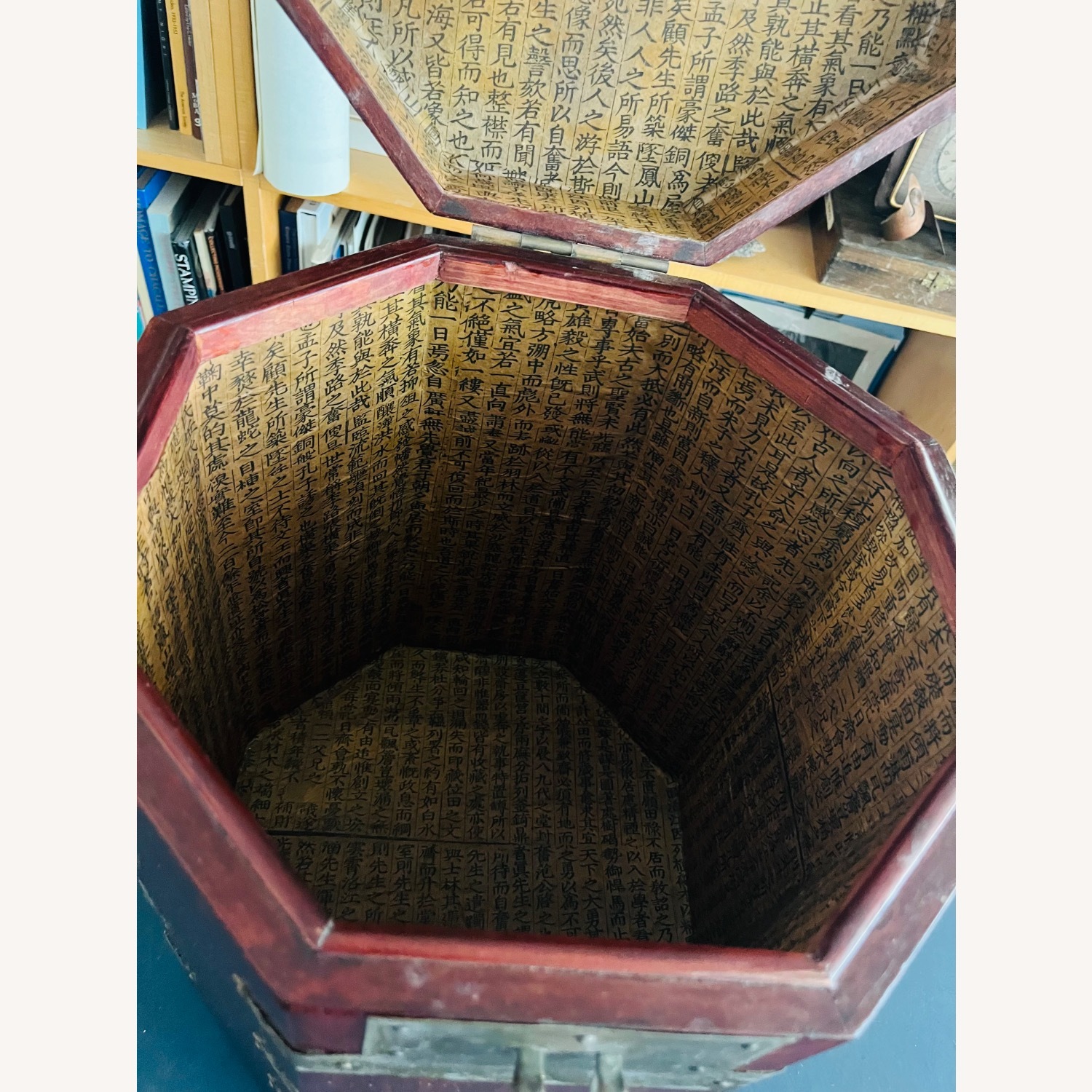 Vintage Asian Travel Storage Box Chest  - image-8