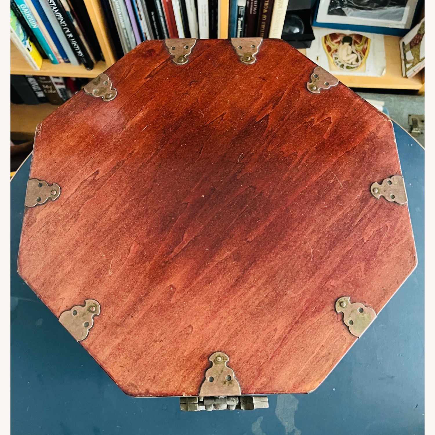 Vintage Asian Travel Storage Box Chest  - image-5