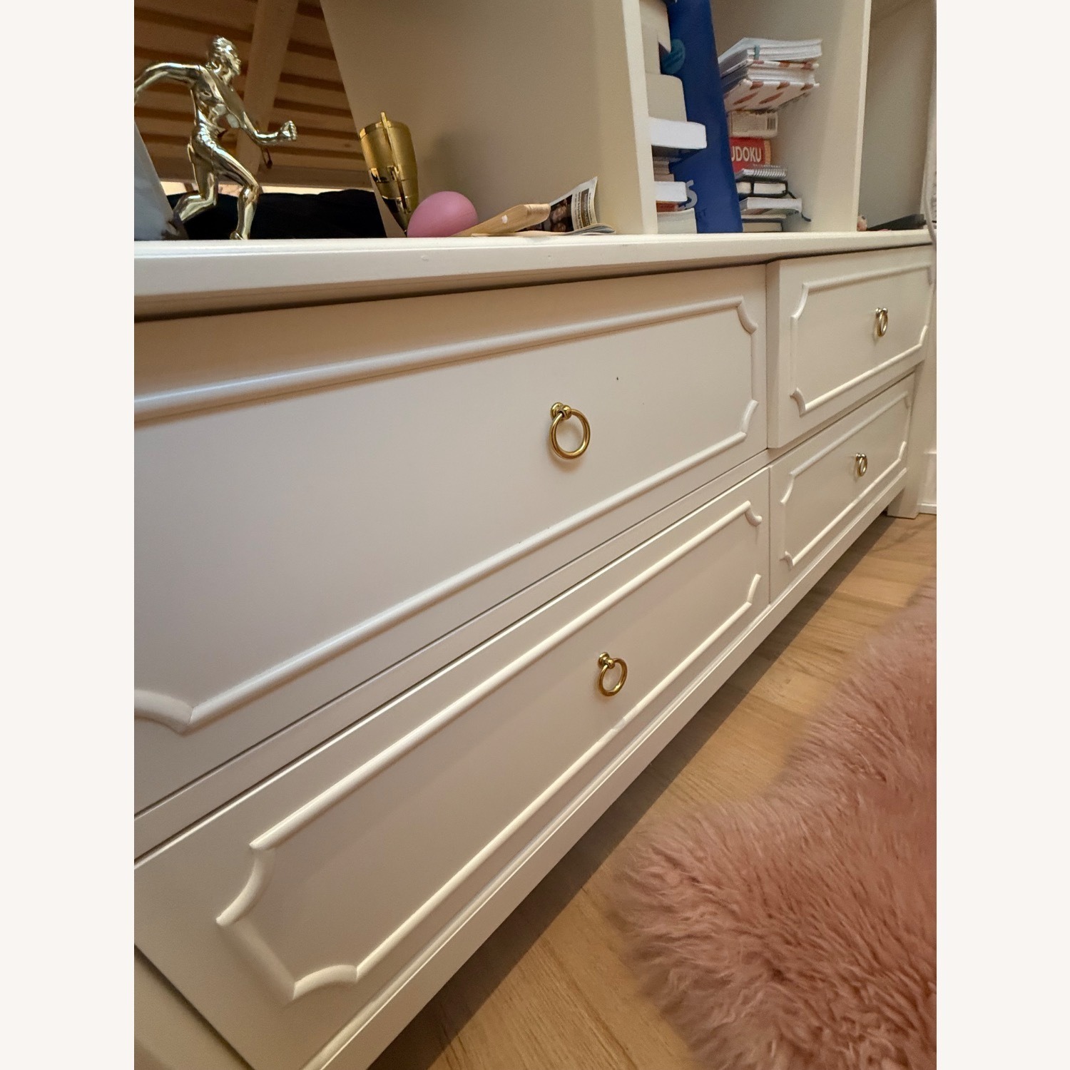 Ava Regency White Loft Bed Set - image-5