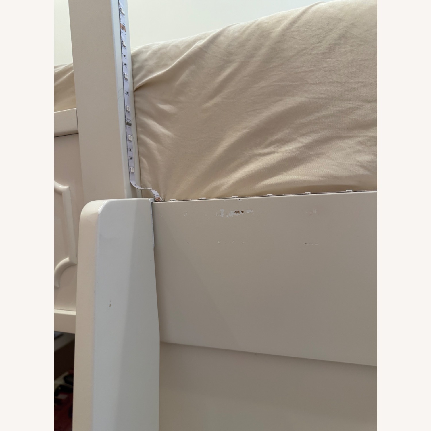 Ava Regency White Loft Bed Set - image-4