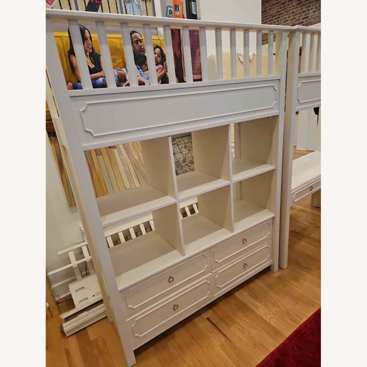 Ava Regency White Loft Bed Set - image-9