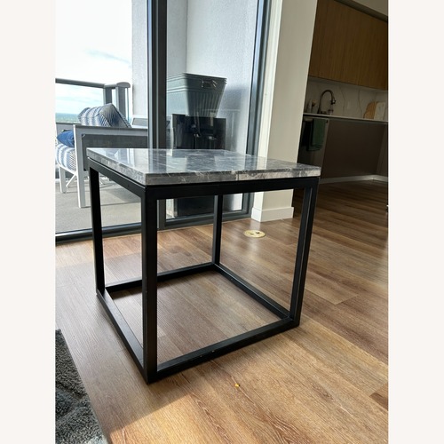 Used Lexington Furniture Dark Gray Metal Side Table for sale on AptDeco