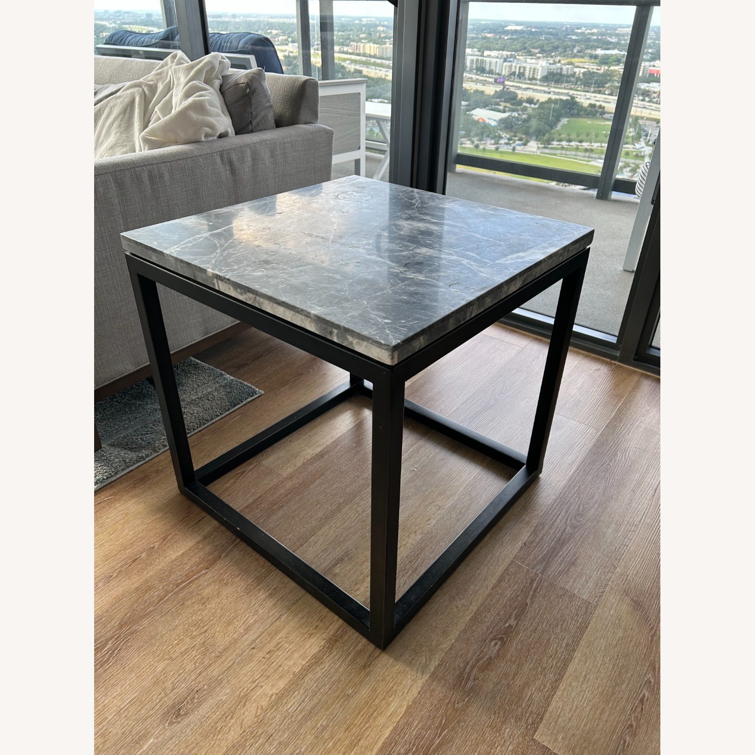 Lexington Furniture Dark Gray Metal Side Table - image-3