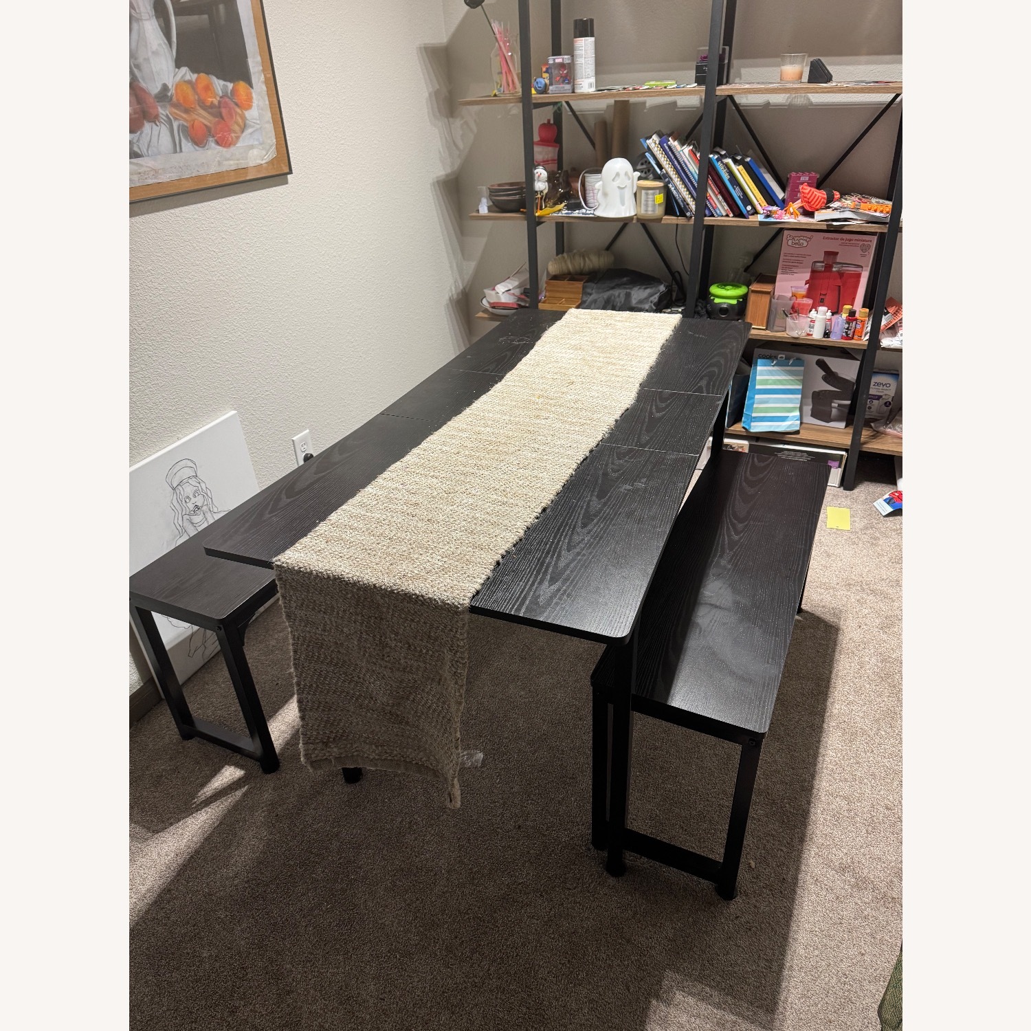 Amazon Gizoon 63” Kitchen Table with Set Benches  - image-1