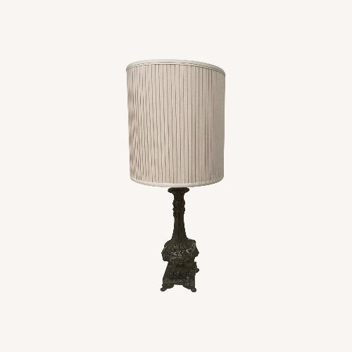 Used Vintage/Antique Black Marble Table Lamp for sale on AptDeco