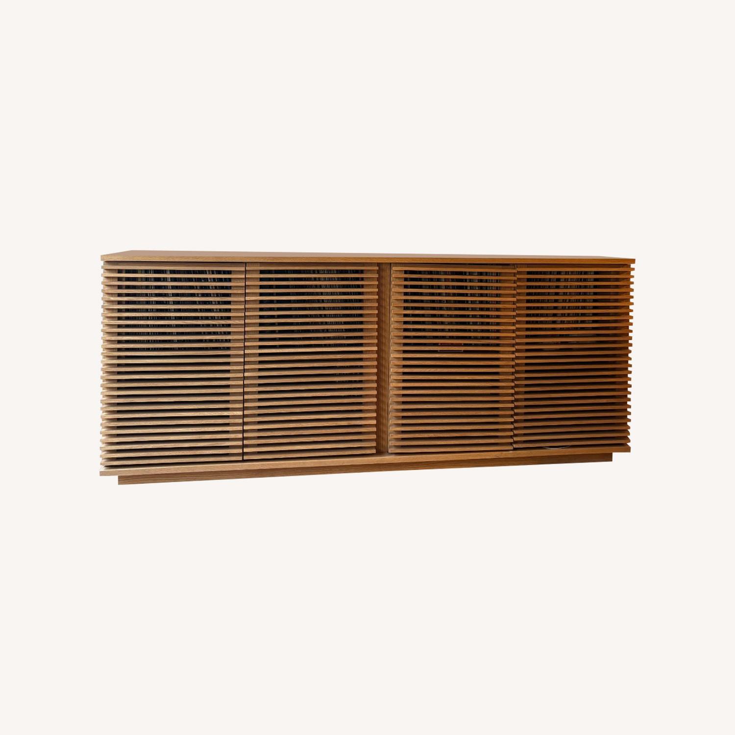 Design Within Reach Line Dark Brown Wood Media Storage - image-0