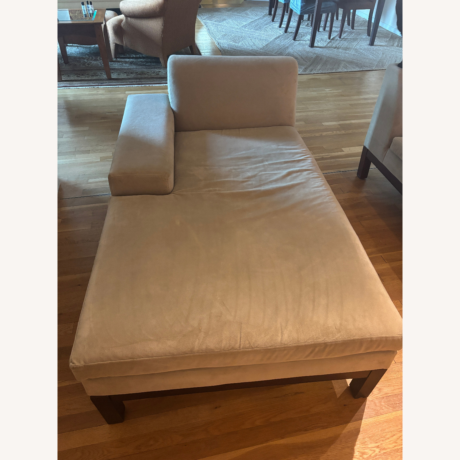 West Elm Lorimer Green Microsuede Left-Arm Chaise - image-4