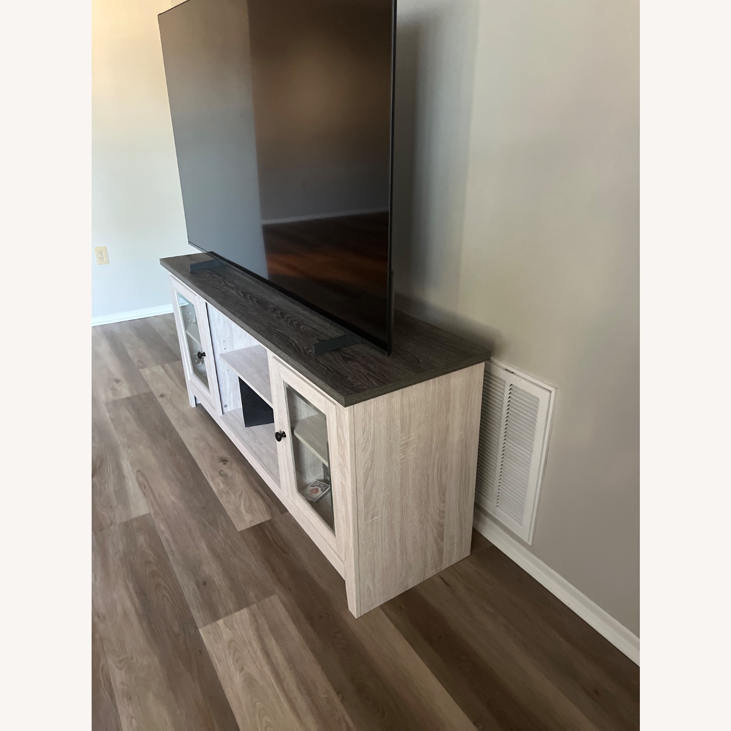 White Wood Media Storage - image-1