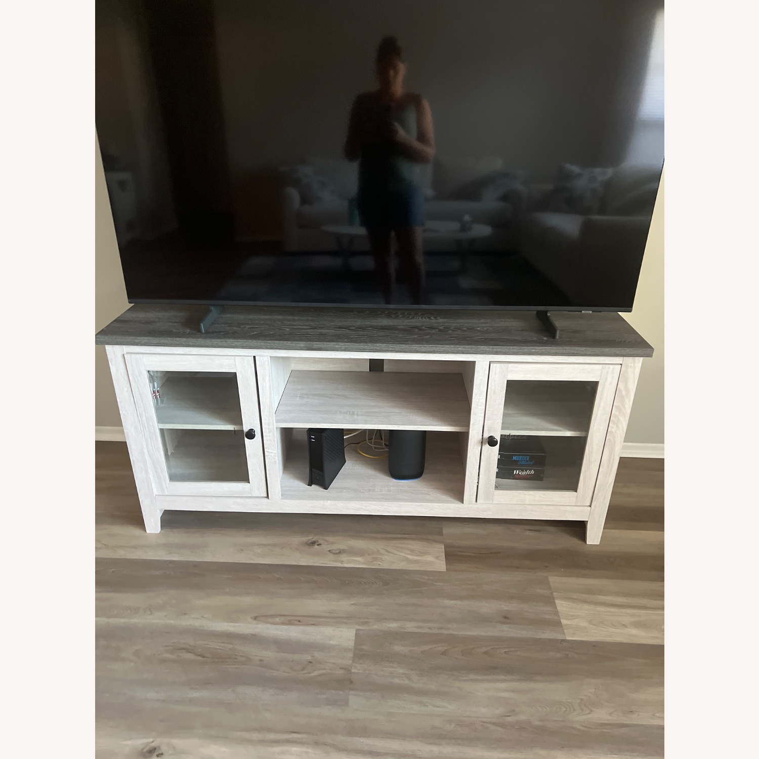 White Wood Media Storage - image-2