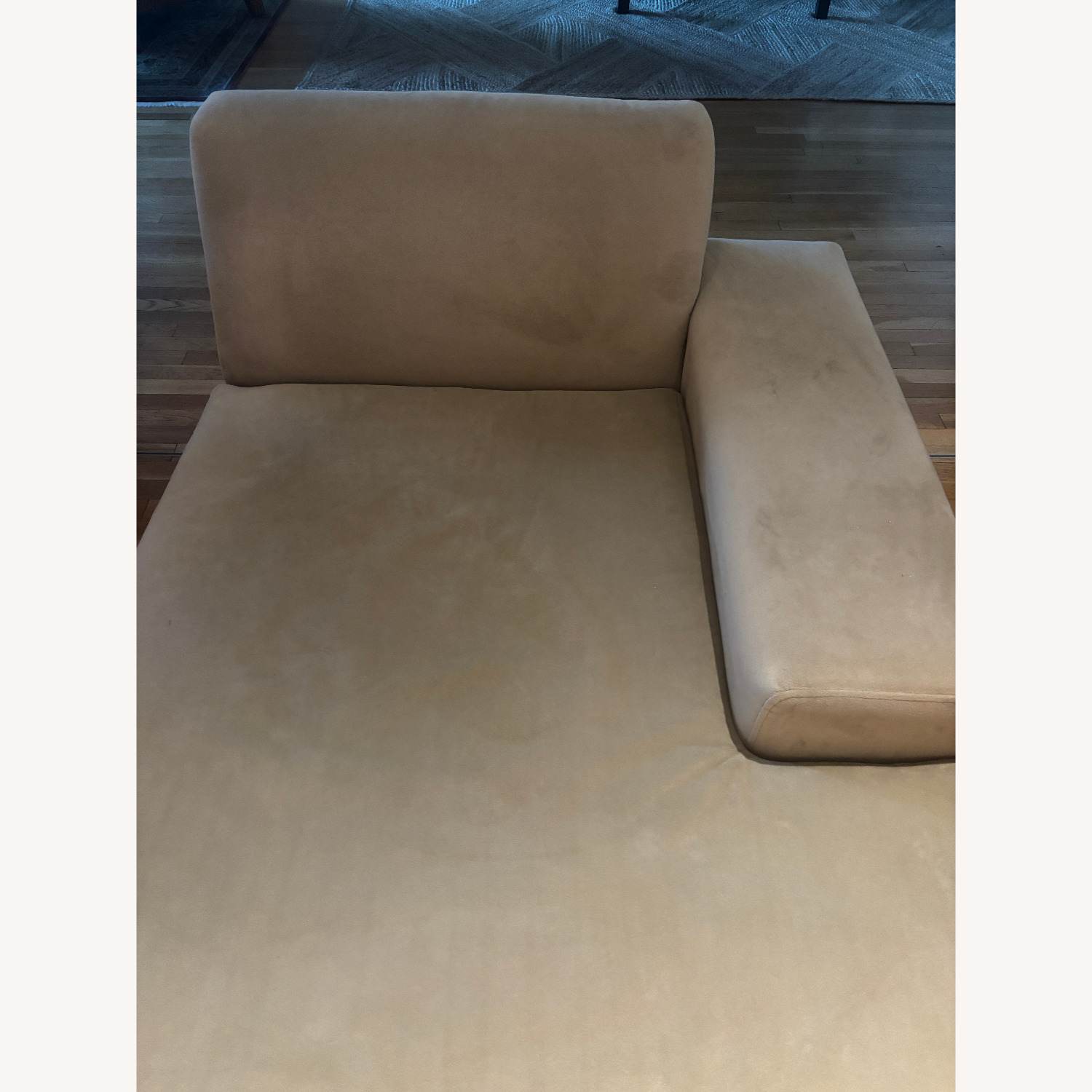 West Elm Lorimer Green Microsuede Right-Arm Chaise - image-6