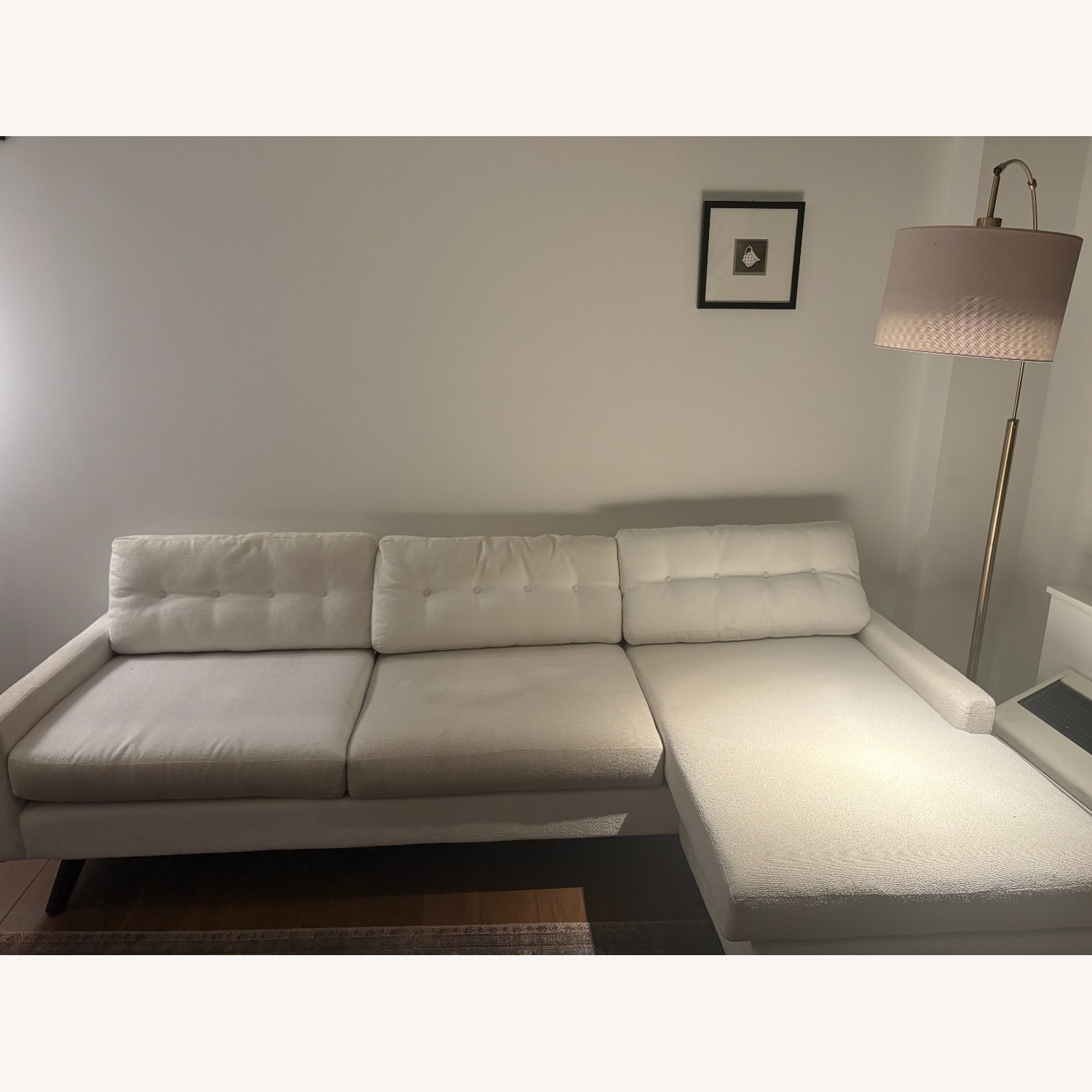 Joybird Hopson Reversible Sectional in Tussah Snow - image-2