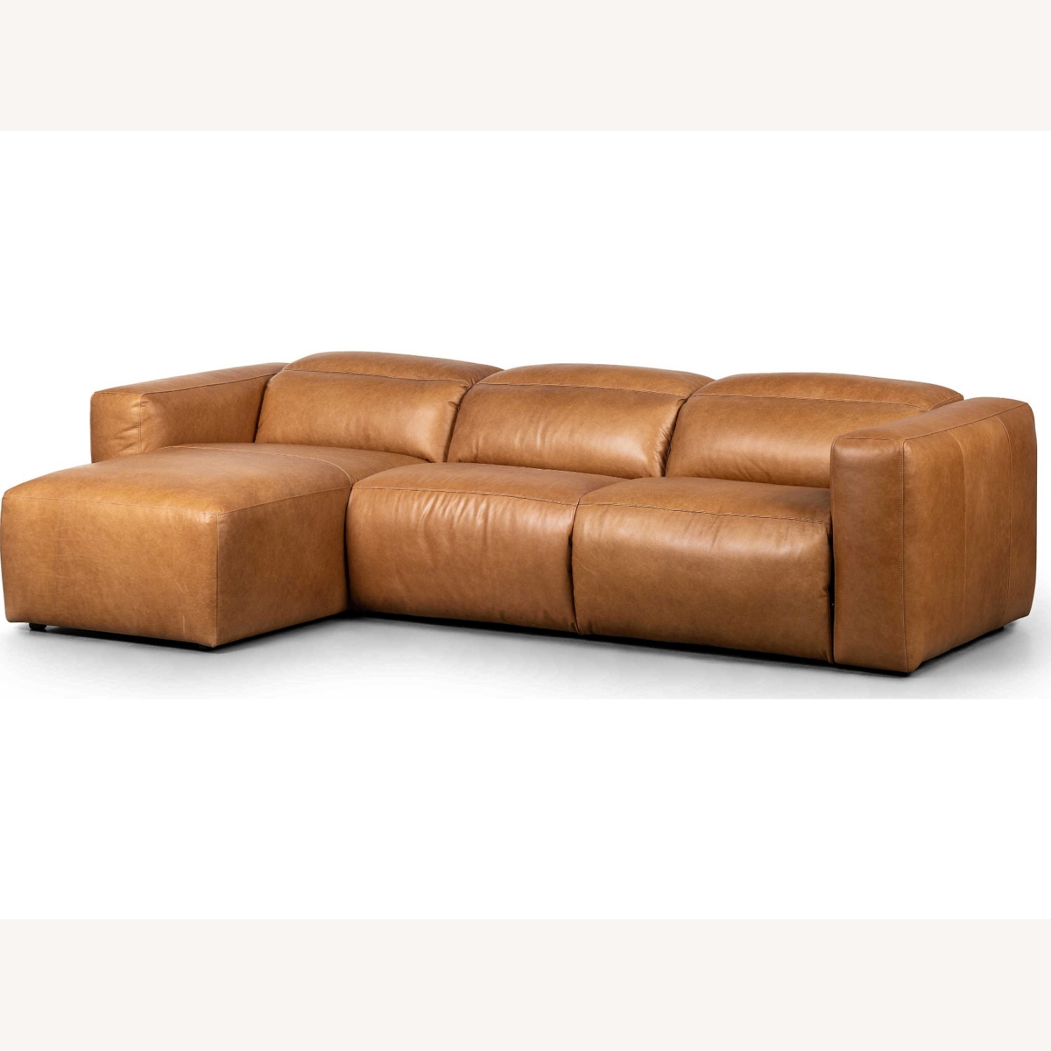 Four Hands Norwood Light Brown Leather 2 Piece Sectional - image-4
