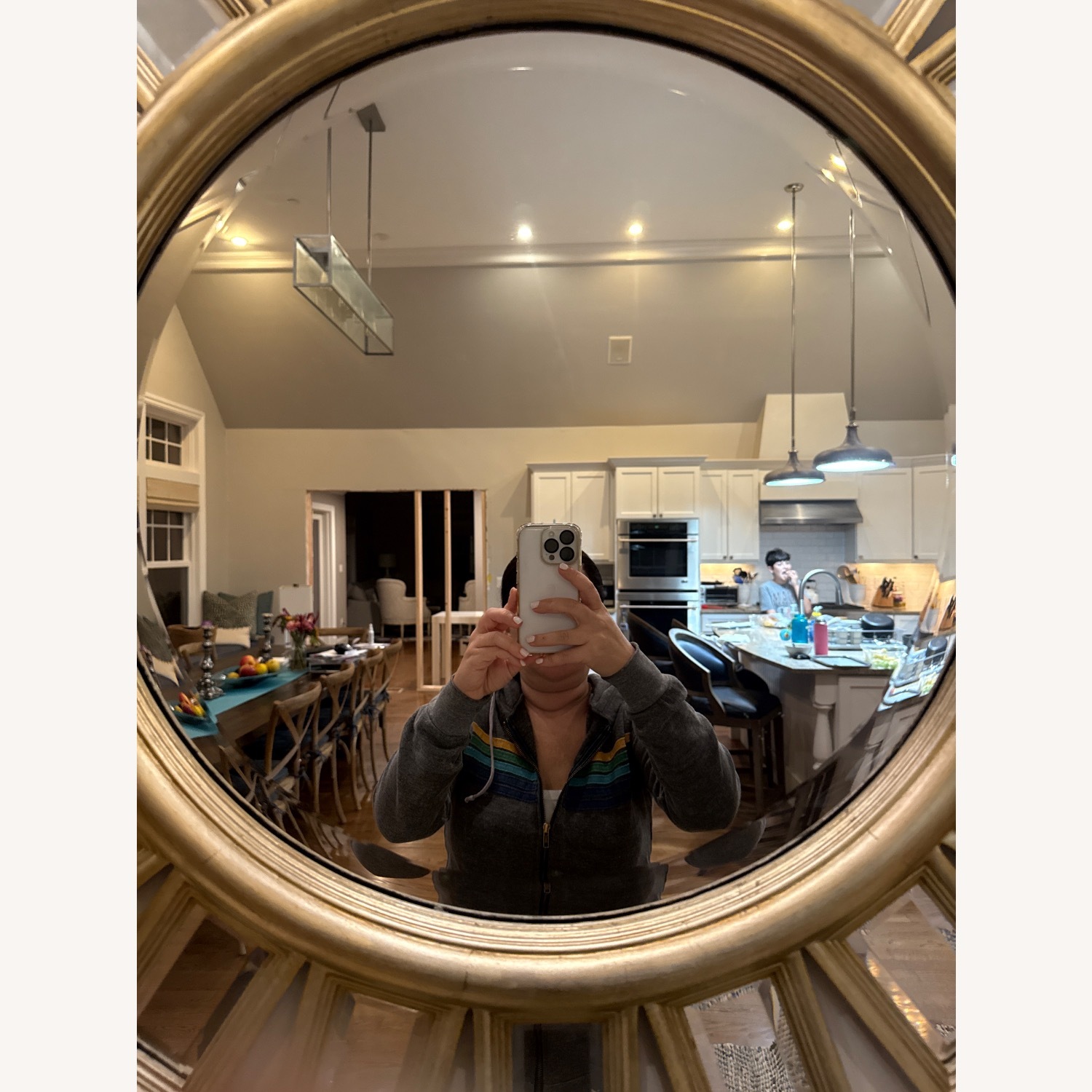 QaBss Modern Silver Decorative Mirror - image-4