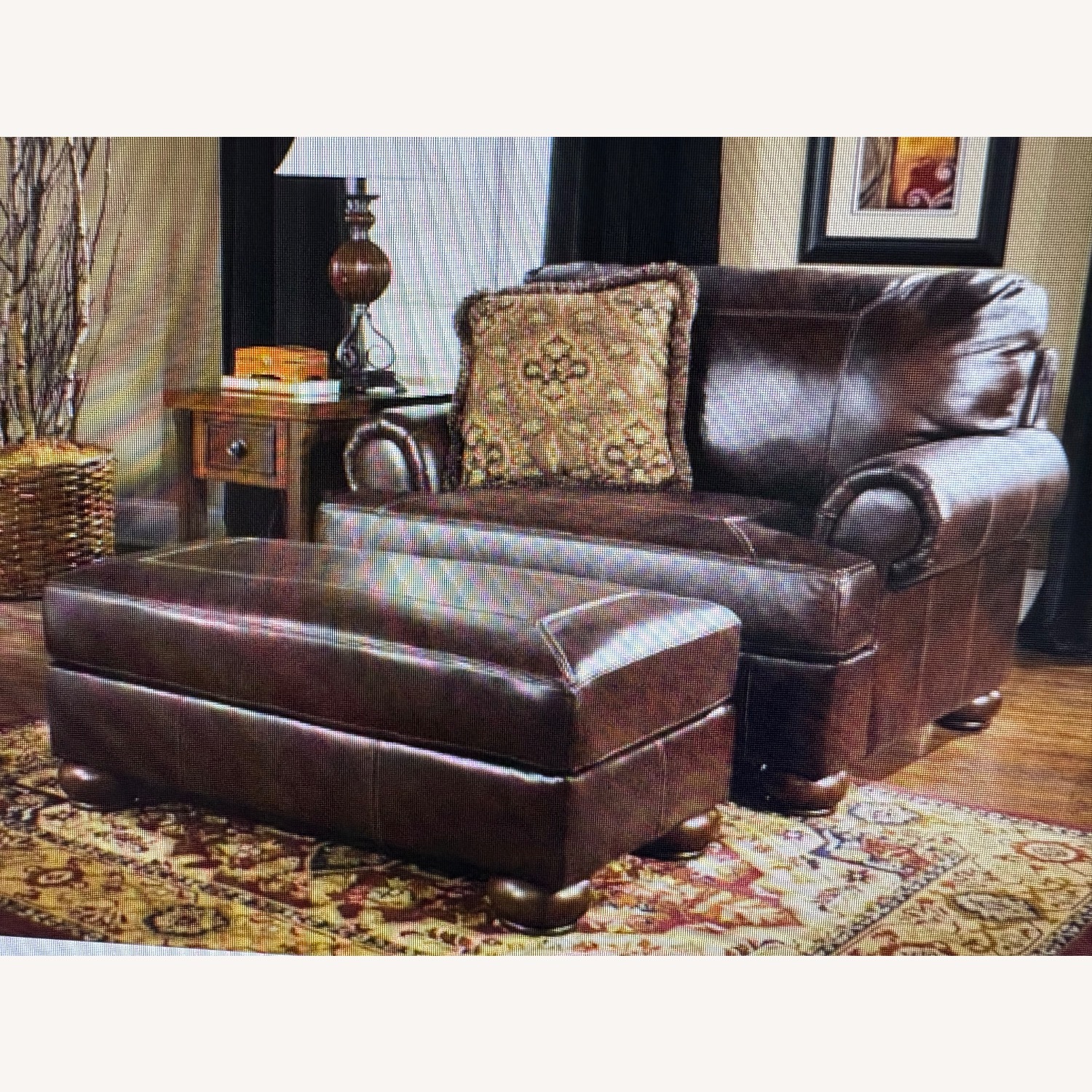 Plush Ashley Axiom Leather Chair and a Half - image-1