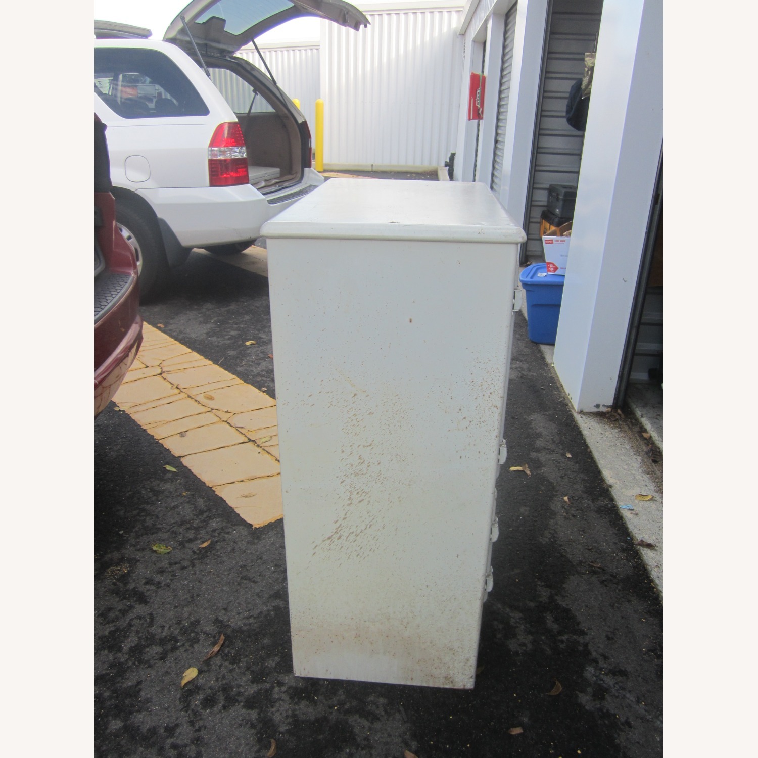 Antique White Metal Chest - image-2