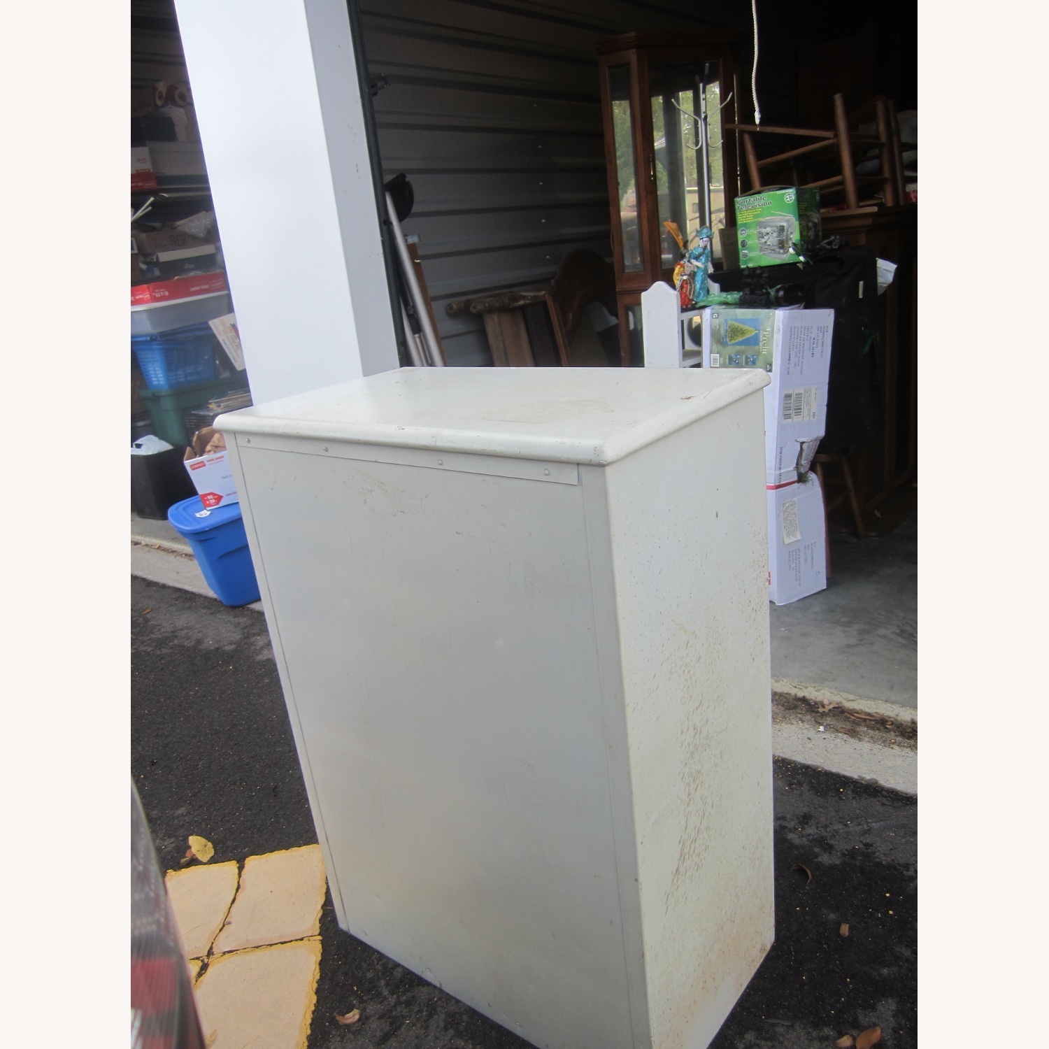 Antique White Metal Chest - image-3