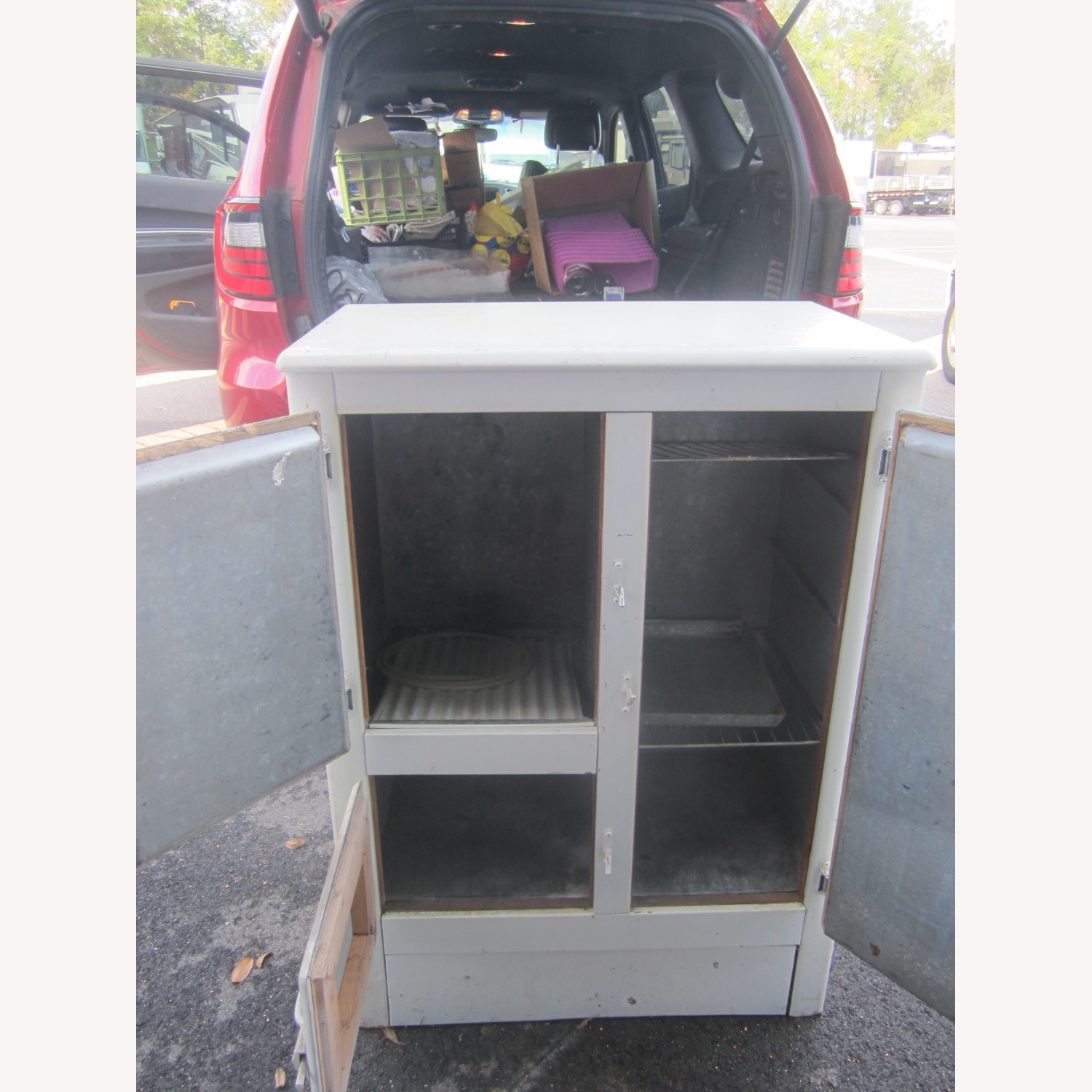 Antique White Metal Chest - image-10