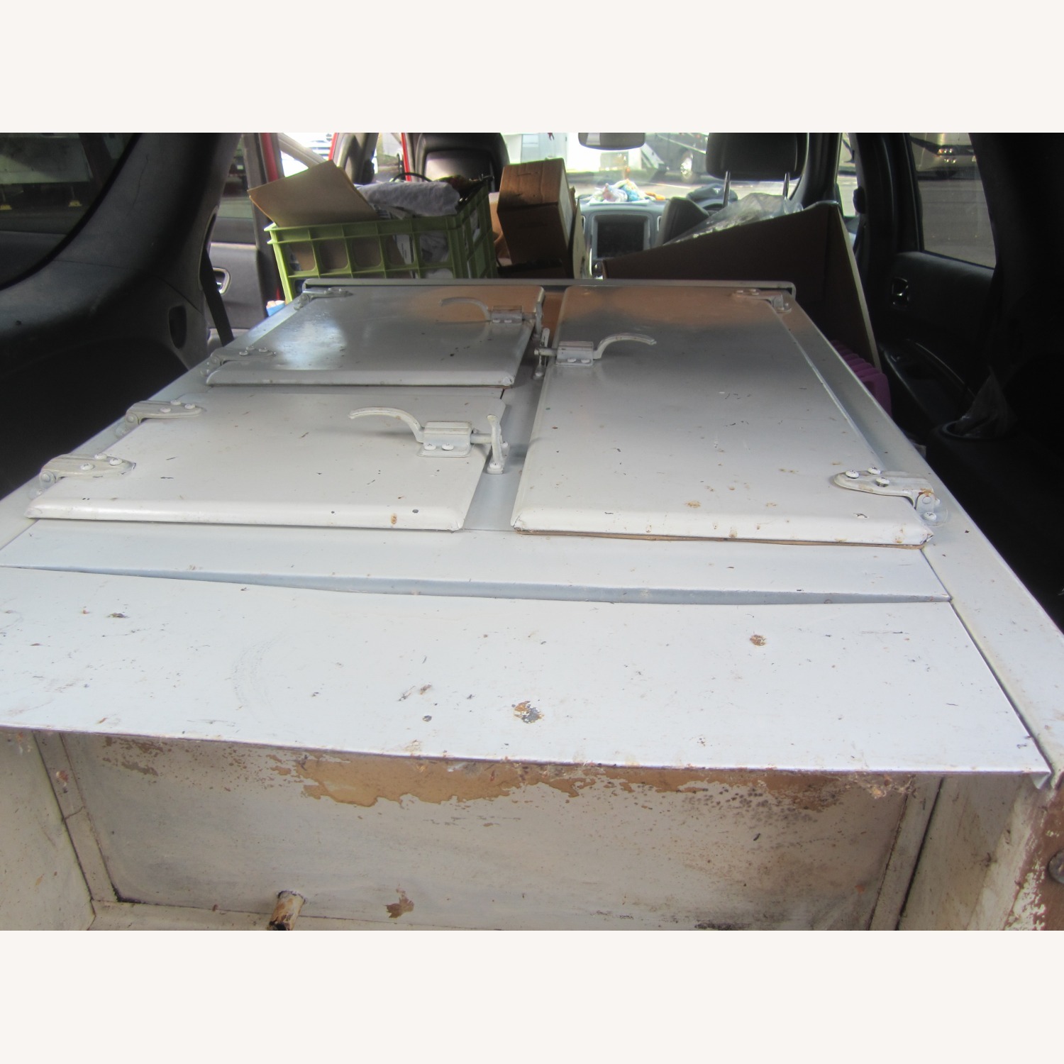 Antique White Metal Chest - image-12