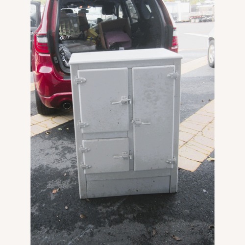 Used Antique White Metal Chest for sale on AptDeco