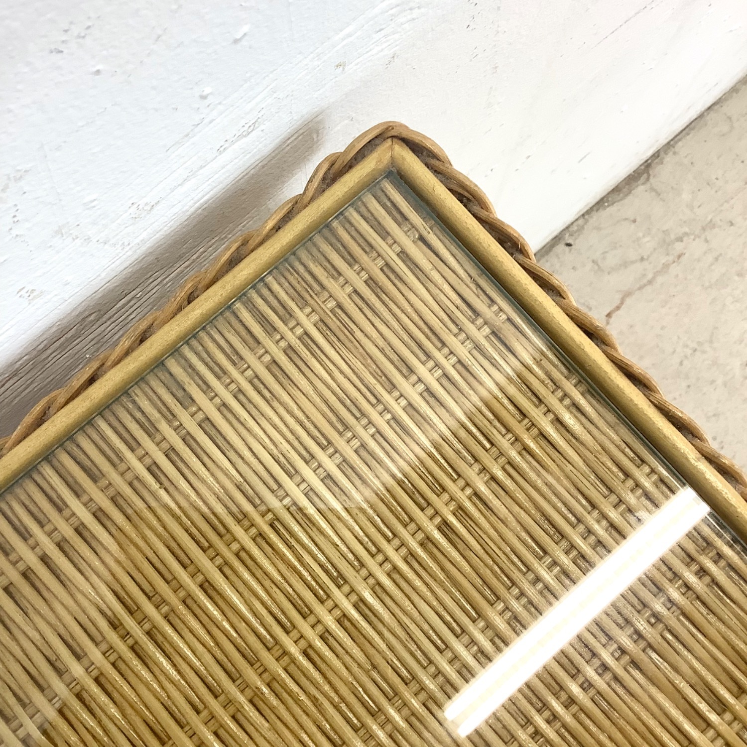 Vintage Henry Link Wicker Nightstand - image-14