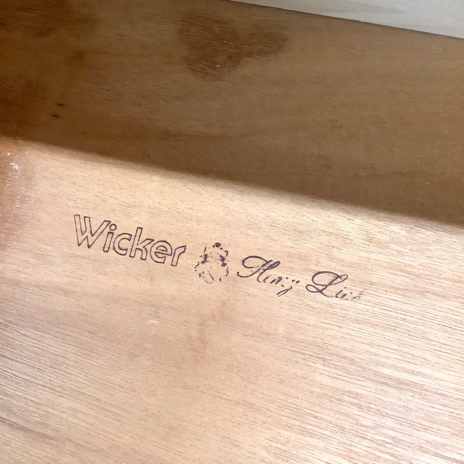 Vintage Henry Link Wicker Nightstand - image-19