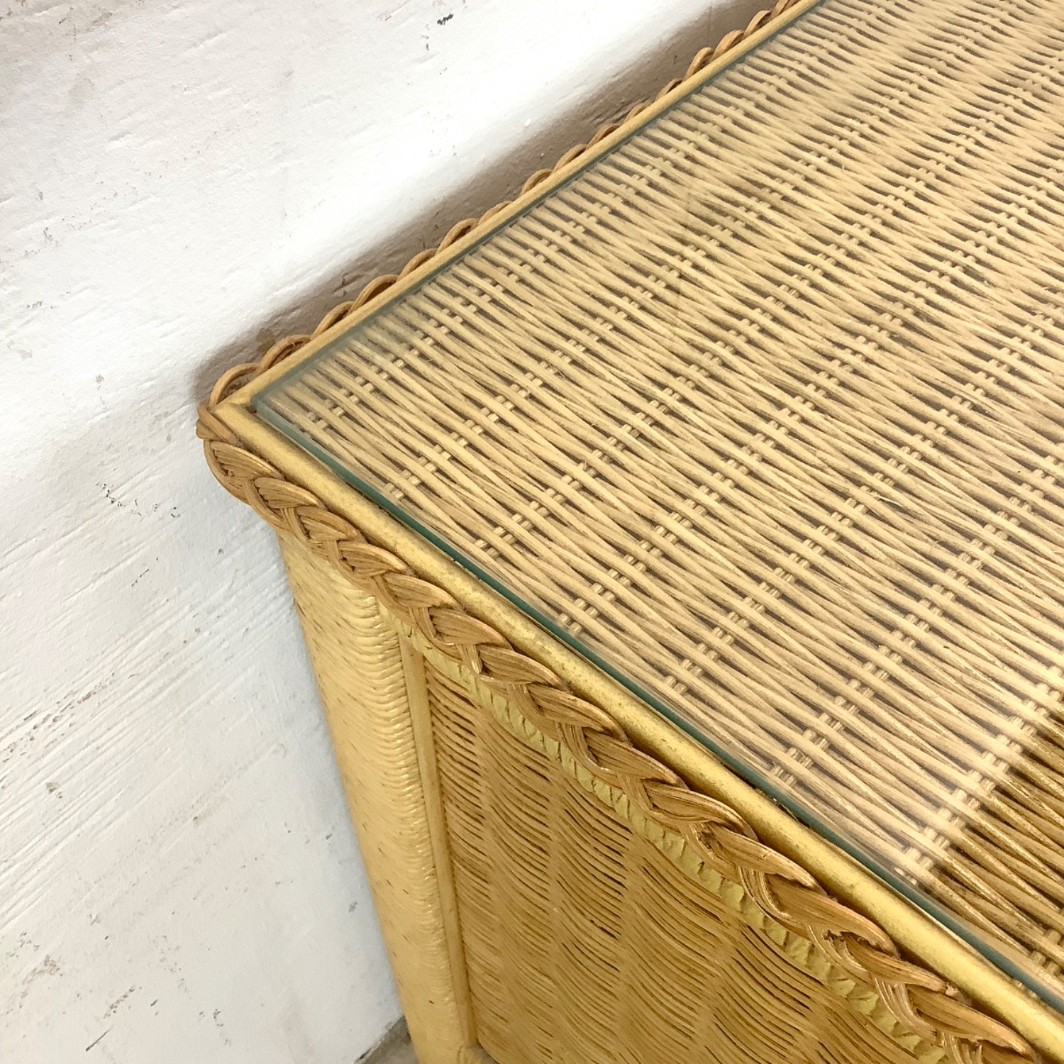 Vintage Henry Link Wicker Nightstand - image-18