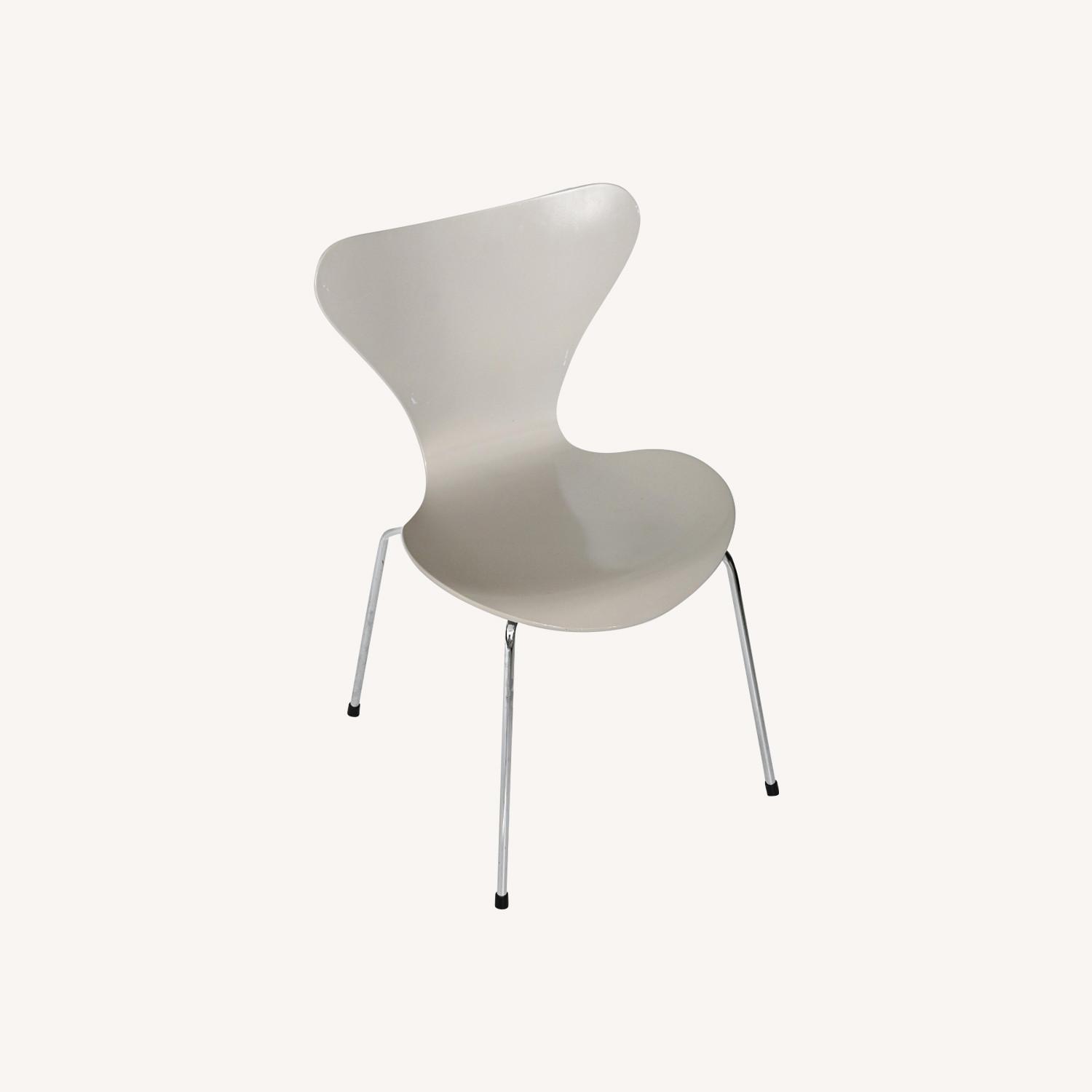 Fritz Hansen Natural Metal Dining Chair - image-0