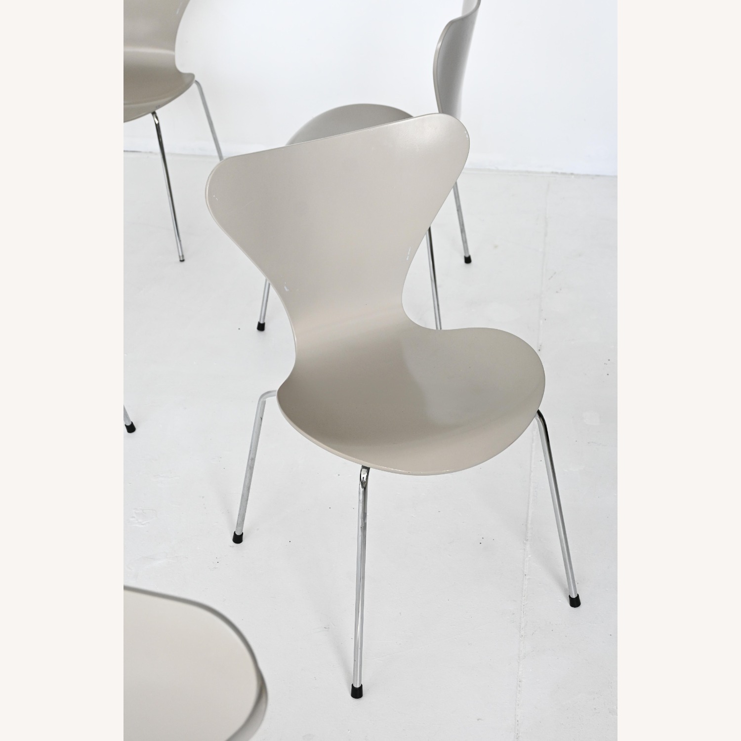 Fritz Hansen Natural Metal Dining Chair - image-1