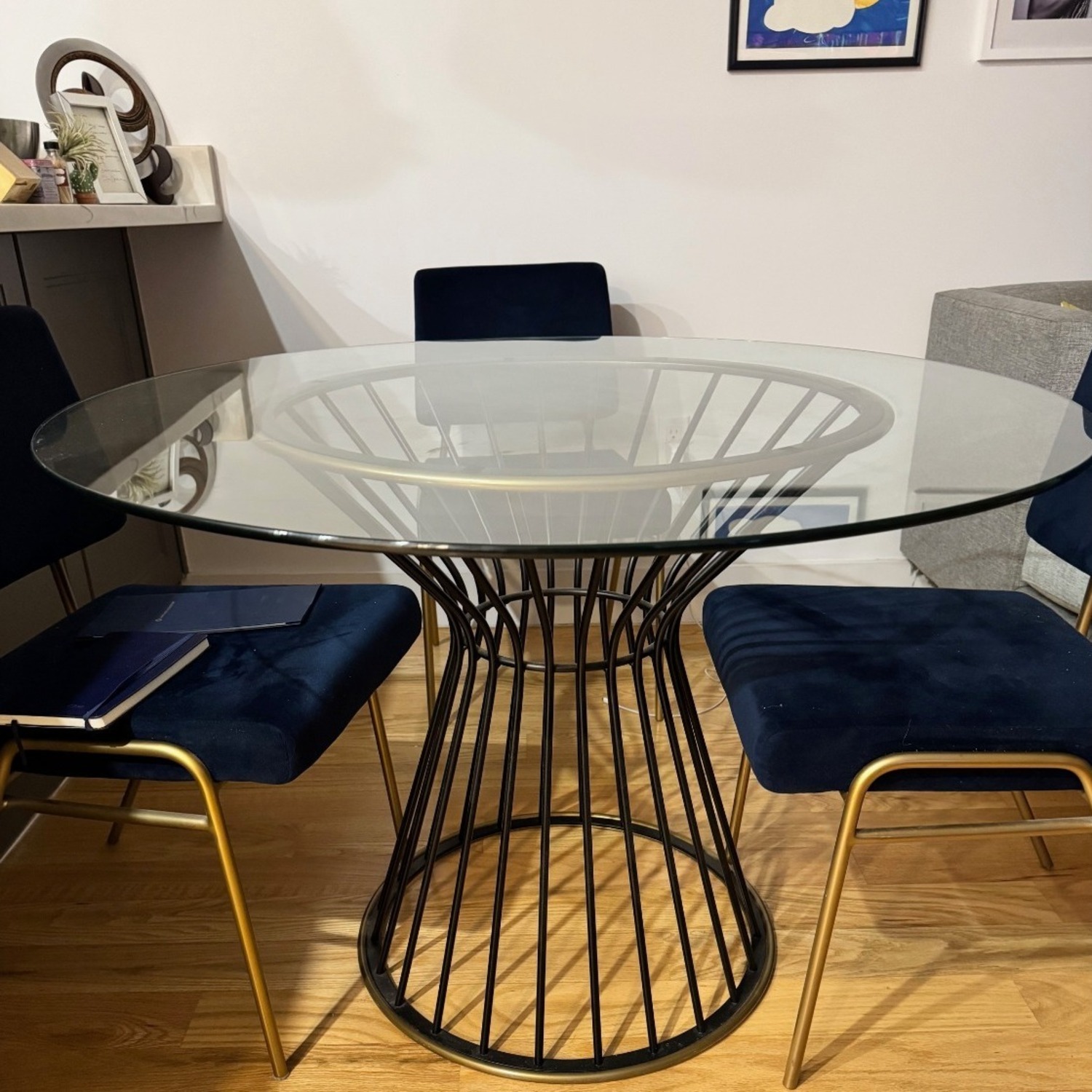 West Elm Hourglass Dining Table - image-1
