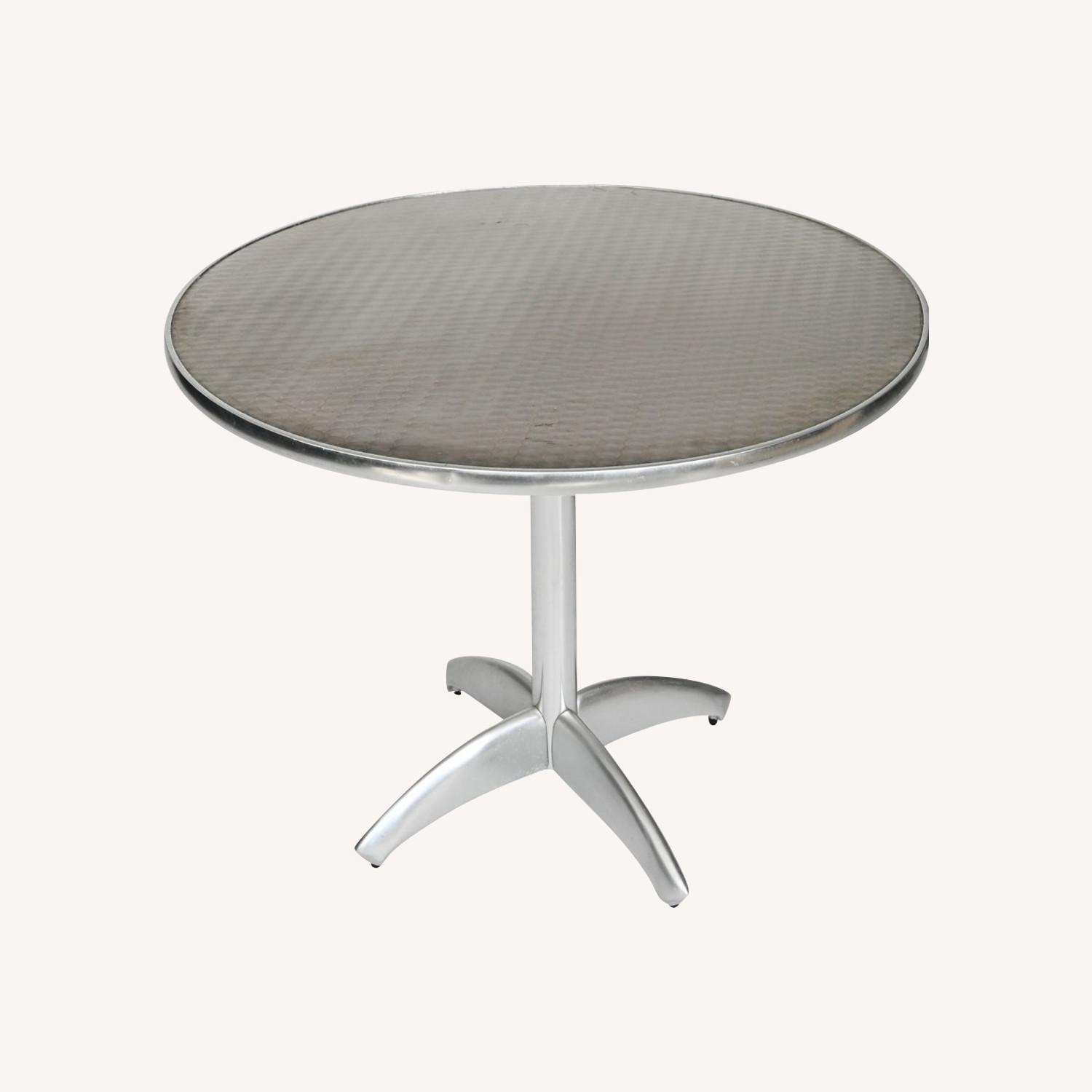 Williams Sonoma Light Gray Dining Table - image-0