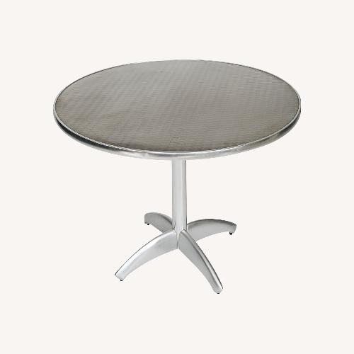 Used Williams Sonoma Light Gray Dining Table for sale on AptDeco